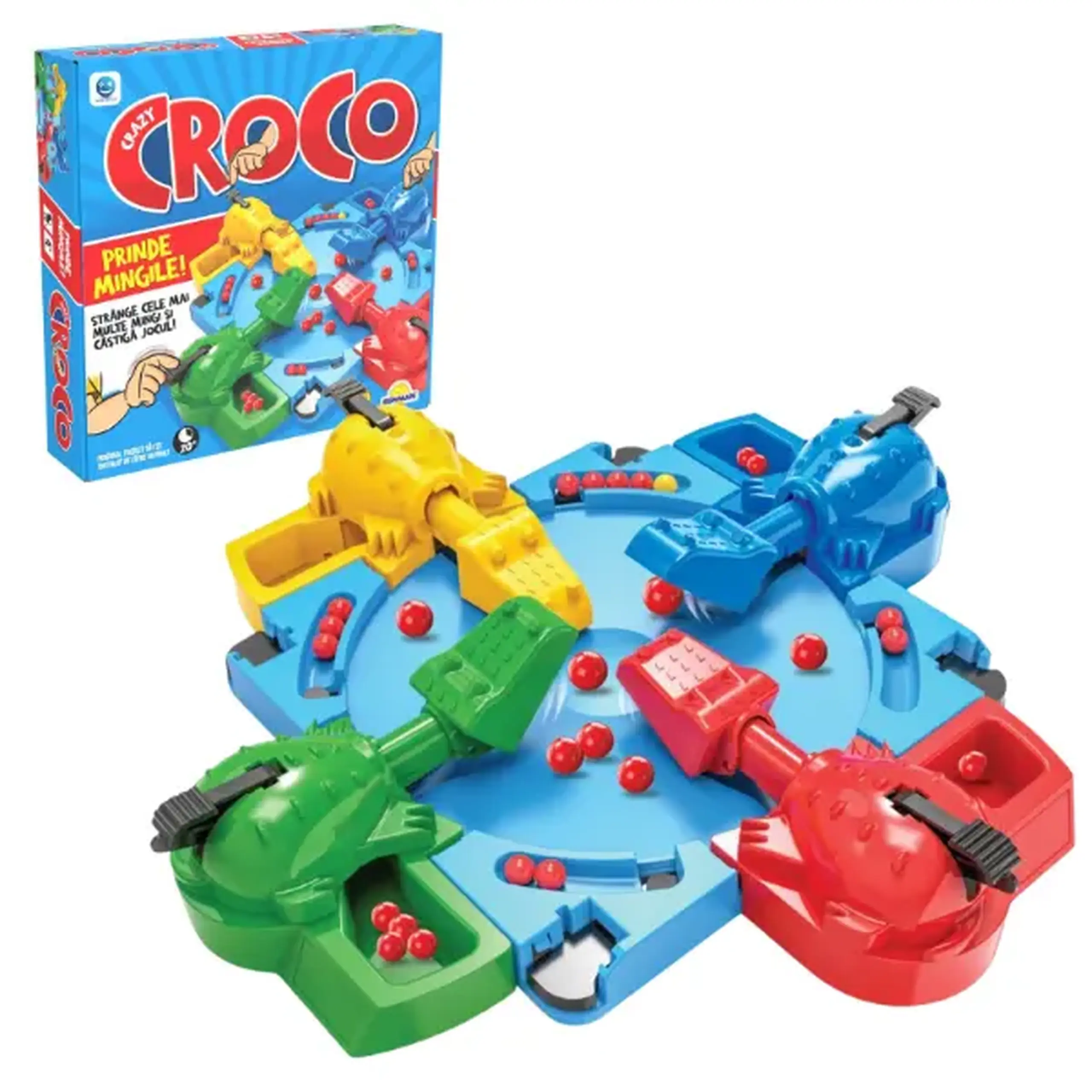 Joc de societate „Crocodili năzdrăvani”, cu biluțe, (ro)