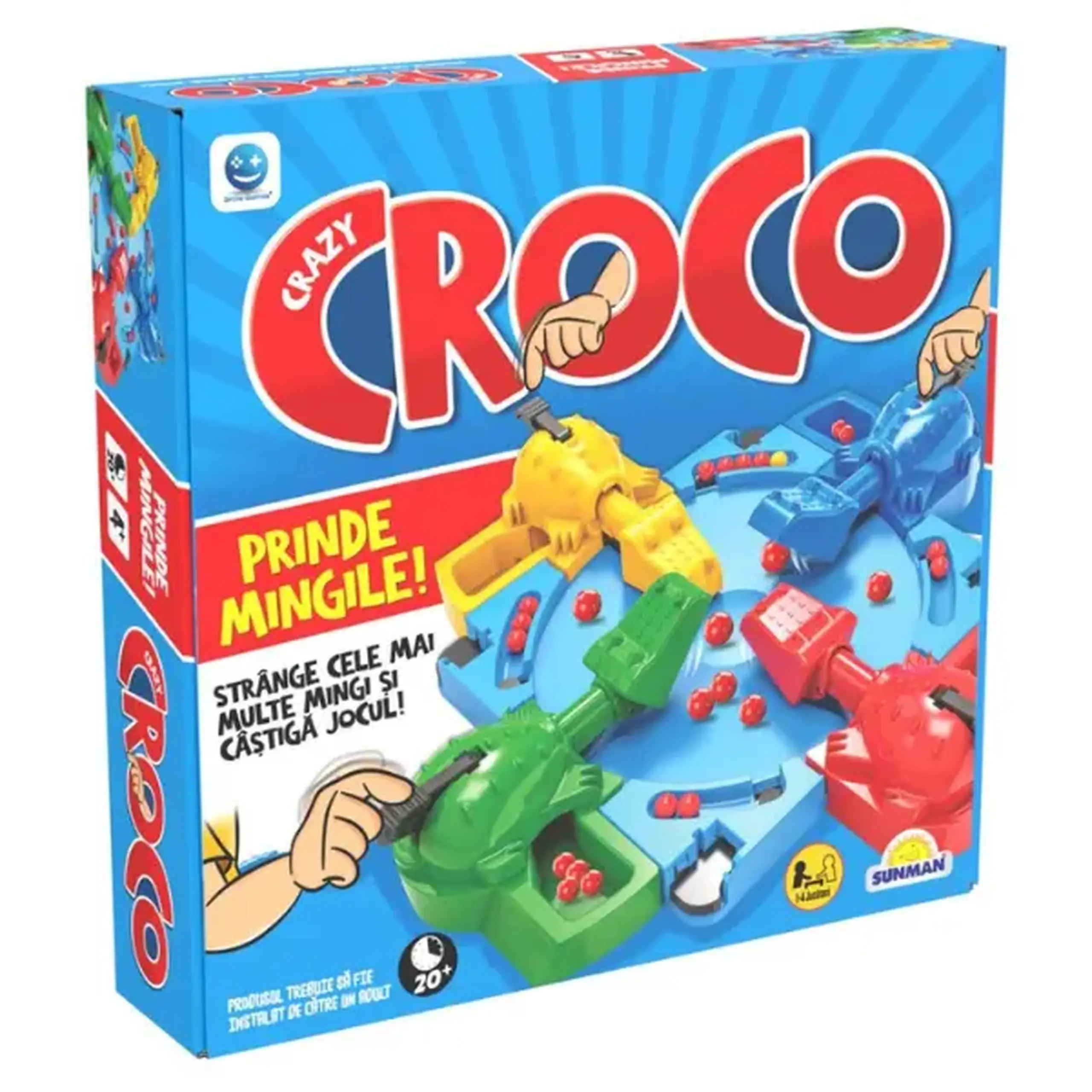 Joc de societate „Crocodili năzdrăvani”, cu biluțe, (ro)