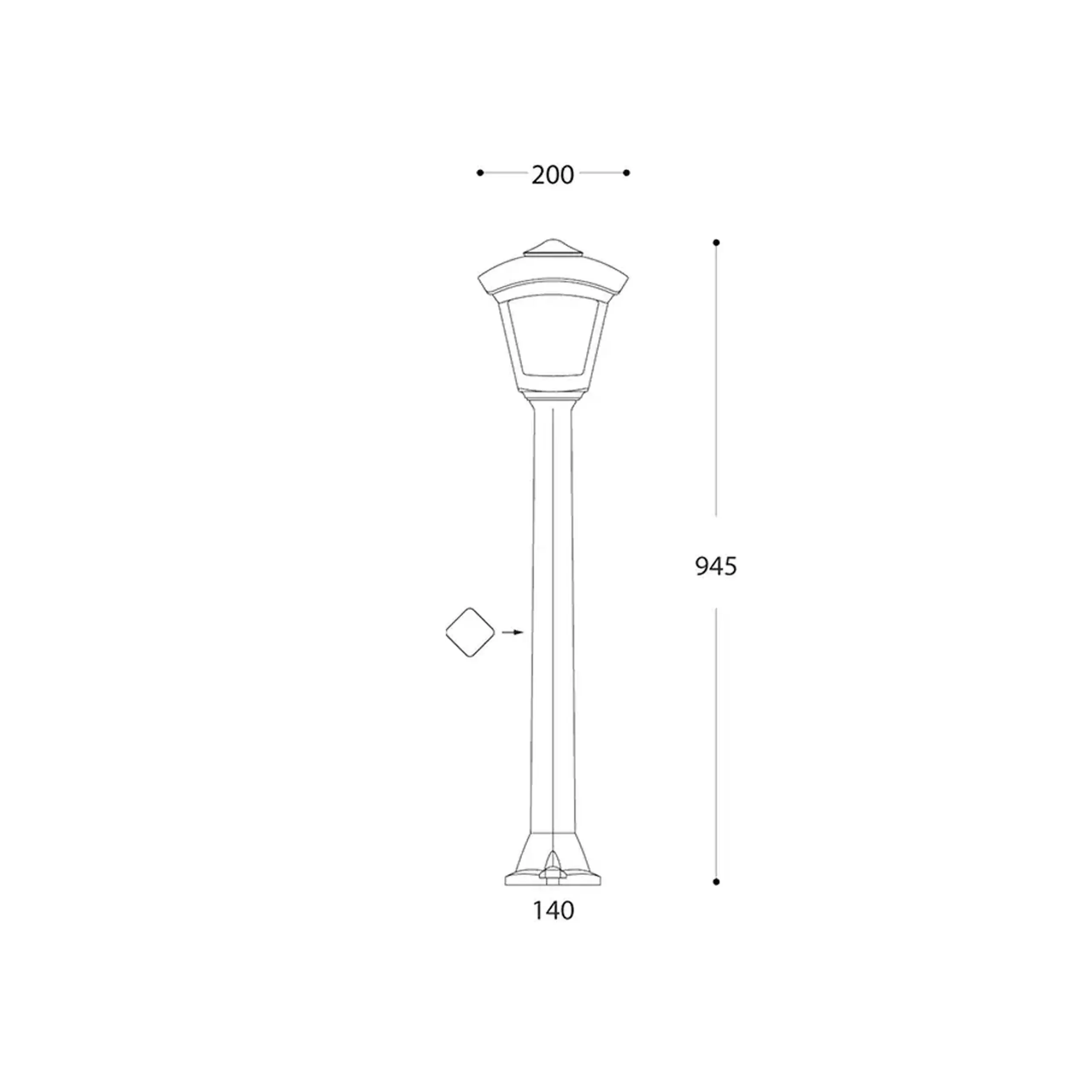 Corp de iluminat GIAFFA/DARIO 8.5 W E27 920 lm 220 - 240 V IP55 Fumagalli - Culoare Negru/Transparent