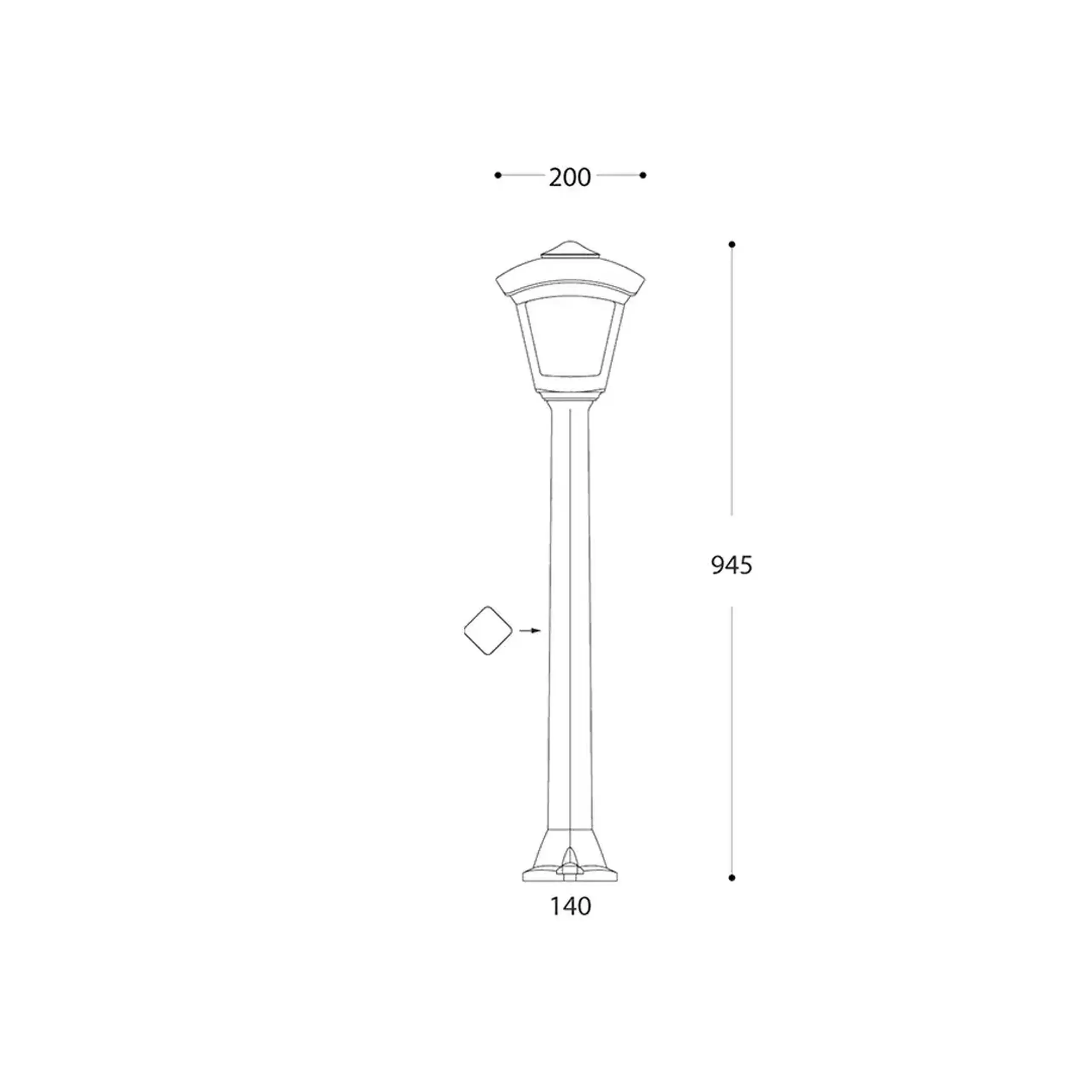 Corp de iluminat GIAFFA/ROBY 8.5 W E27 220 - 240 V IP55 Fumagalli - Culoare Negru/Transparent