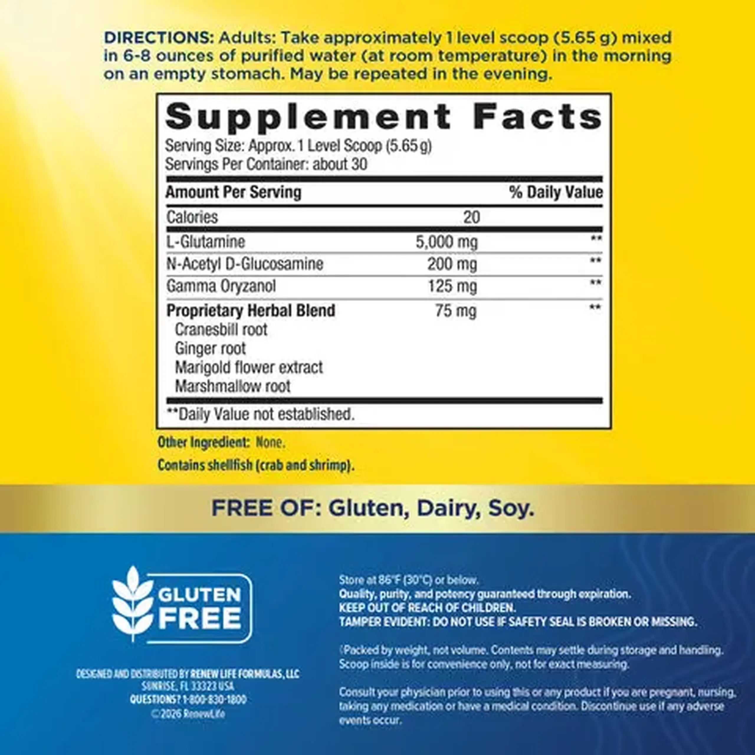 Renew Life, Intestinal Lining Support Formula Powder, 170 g