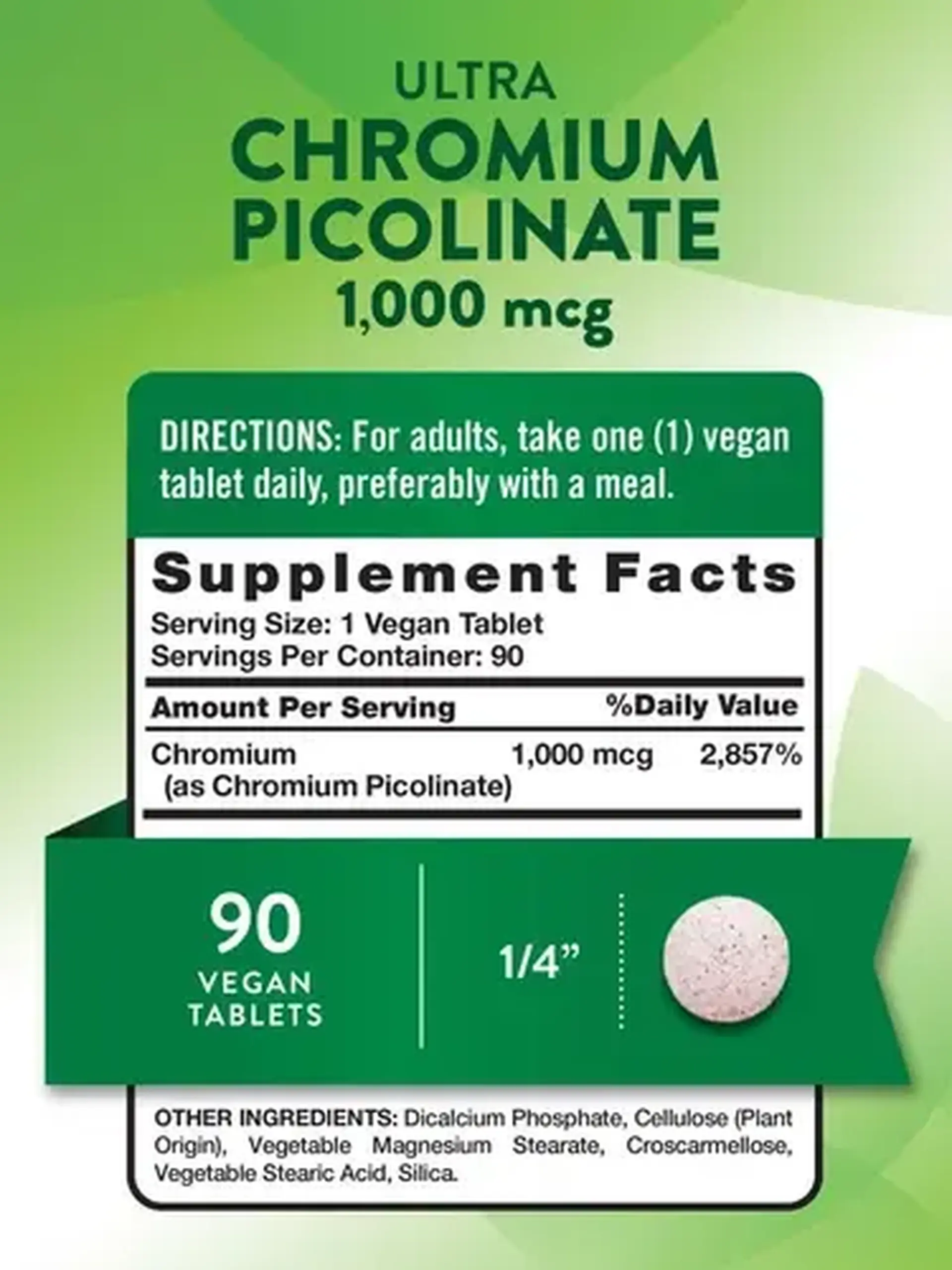 Natures Truth, Chromium Picolinate 1000mcg, 90 tab