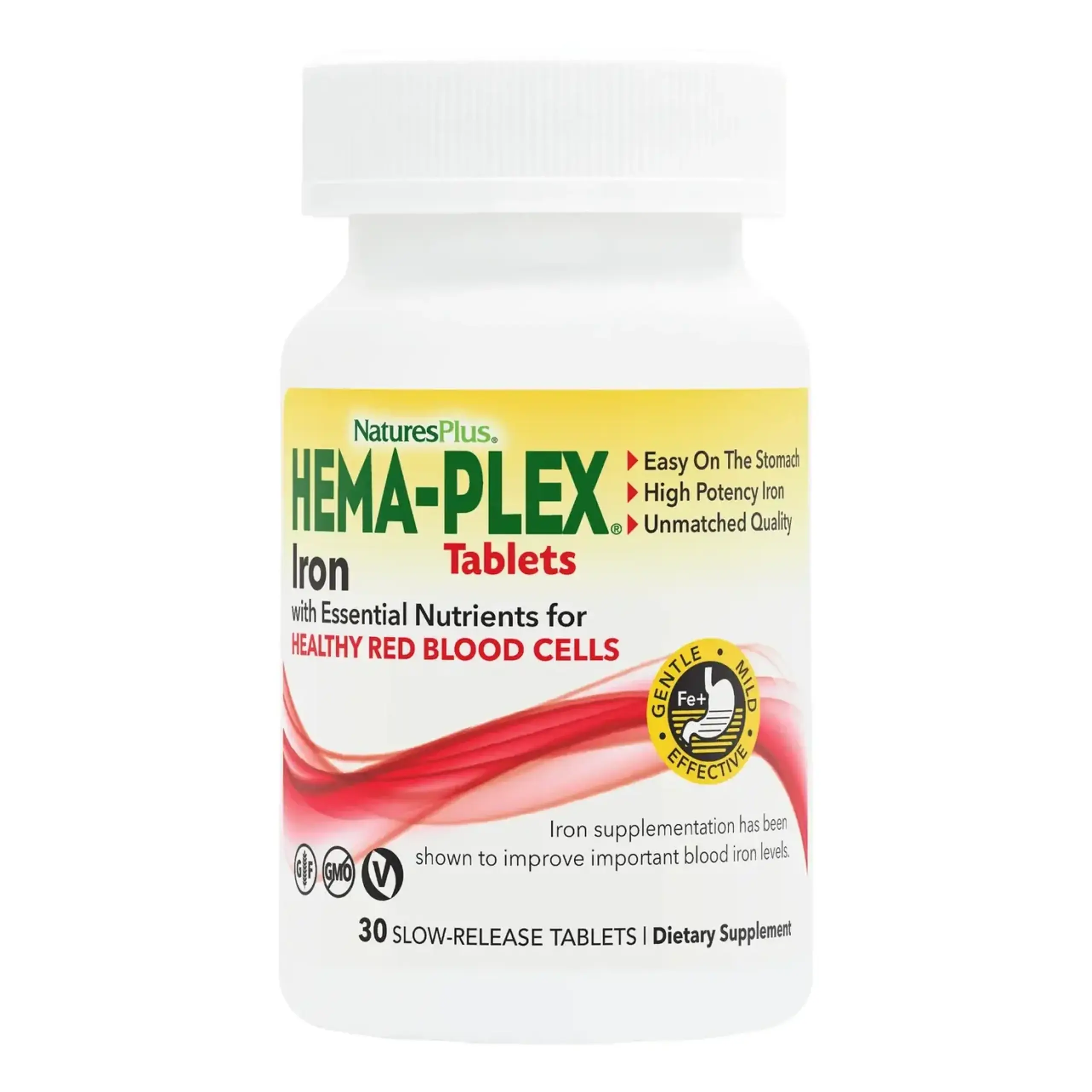 Natures Plus, Hema-Plex Iron, 30 tabs