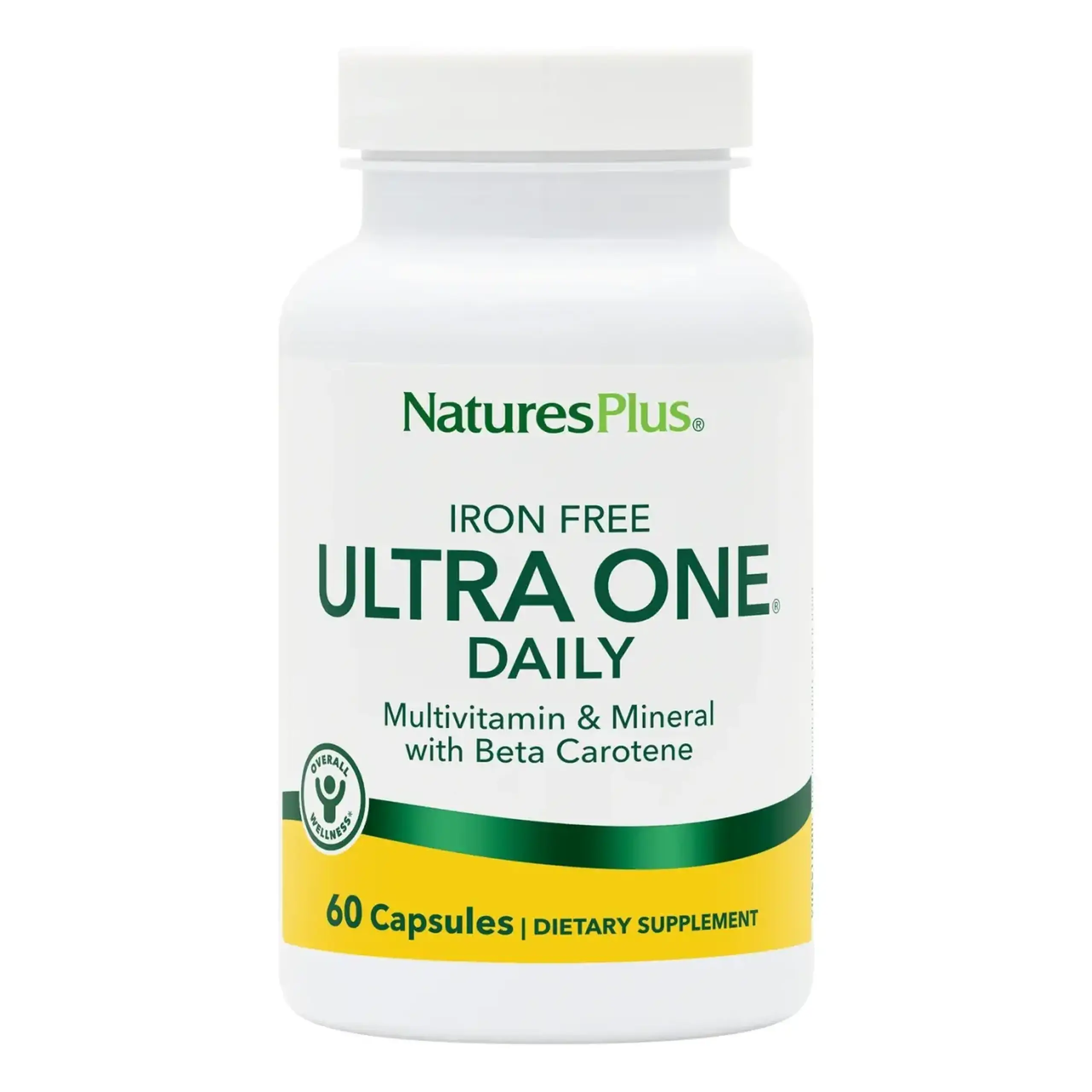 Natures Plus, Ultra One Daily Iron Free, 60 caps
