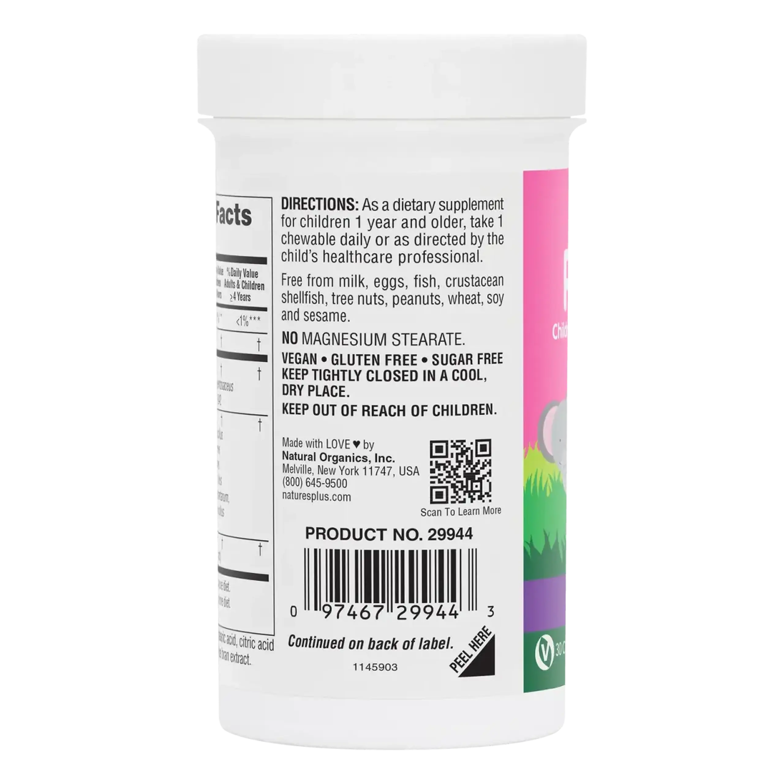 Natures Plus, Chewable Probiotics Animal Parade, 30 tabs