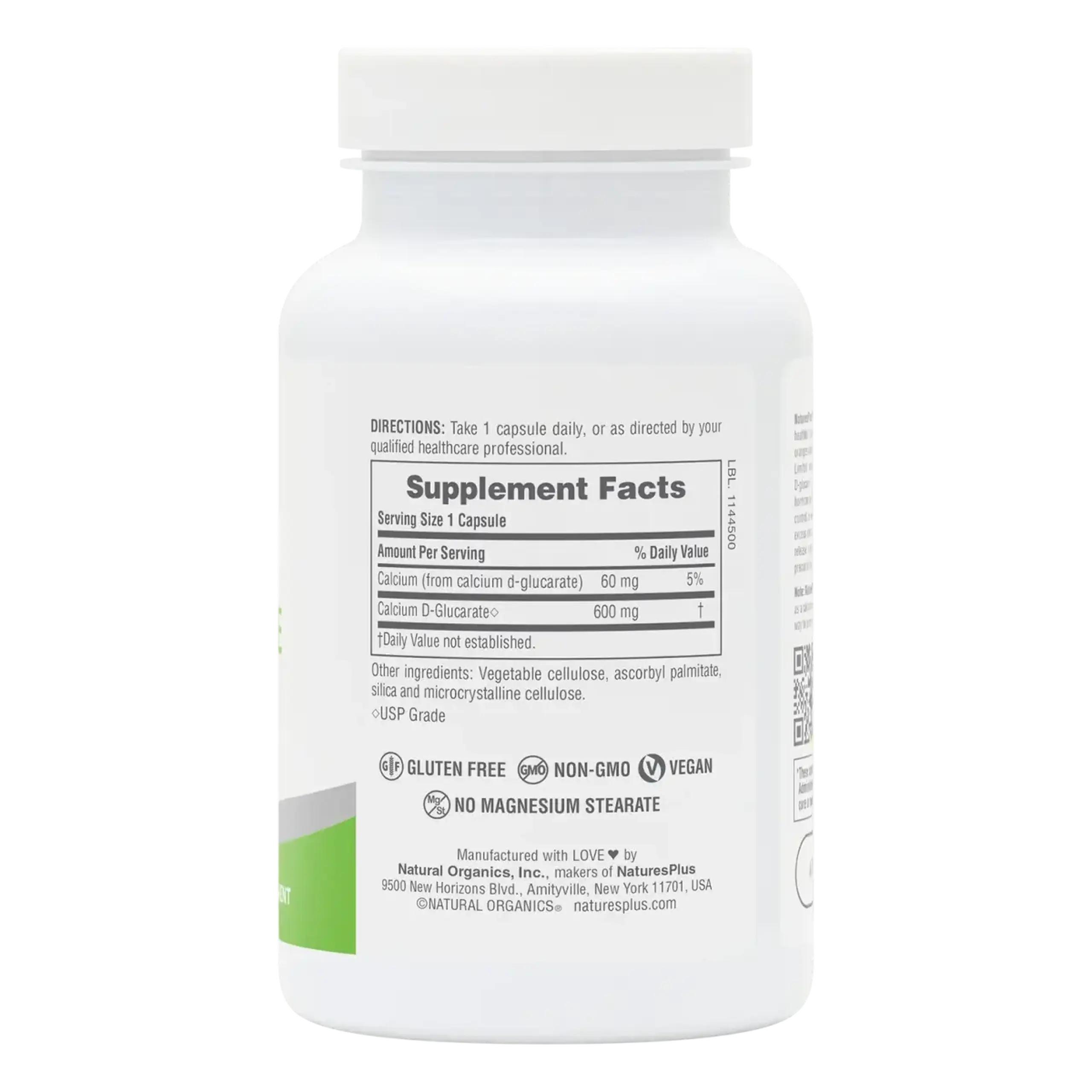 Natures Plus, Pro Calcium D-Glucarate 600 mg, 90 caps