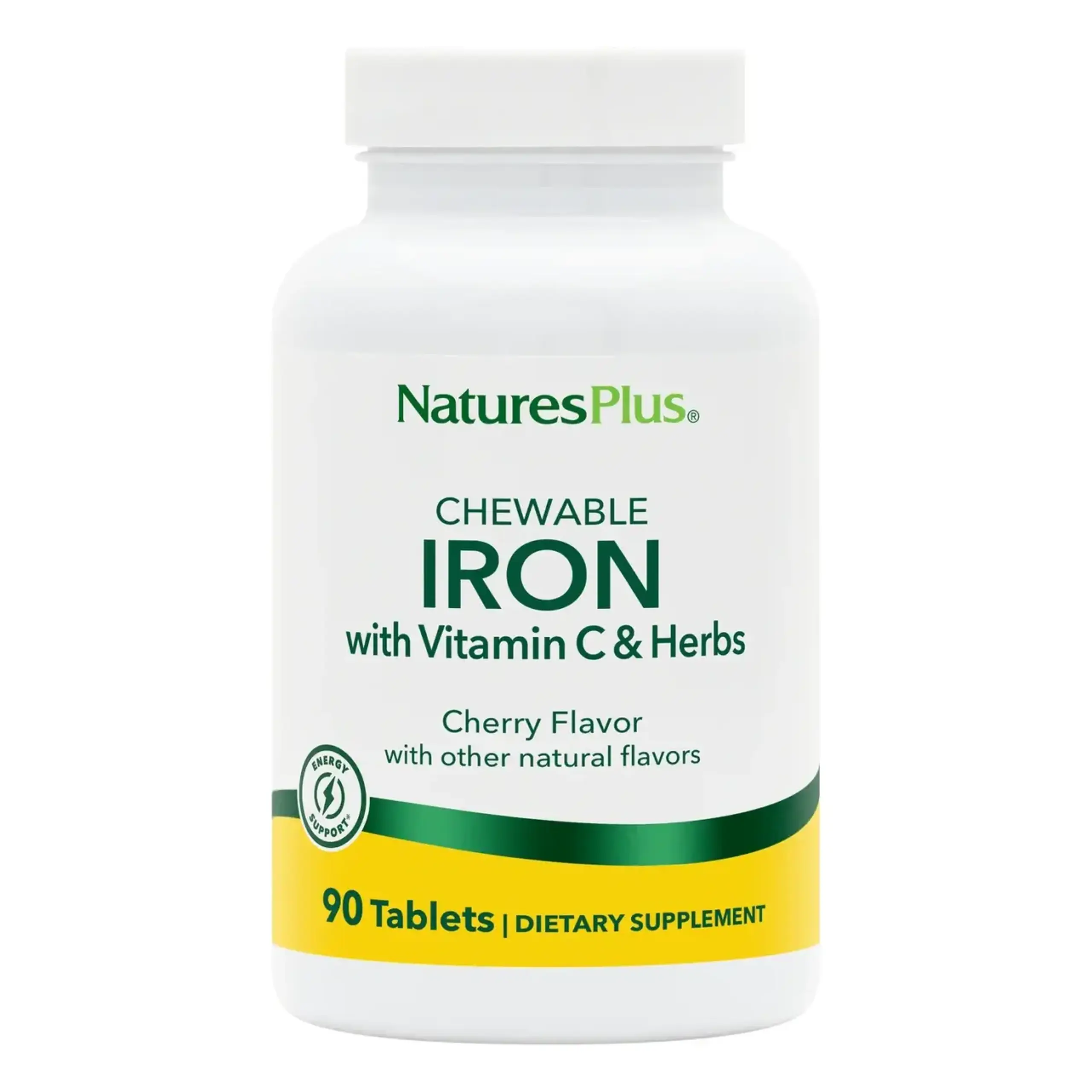 Natures Plus, Chewable Iron 27 mg, 90 tabs