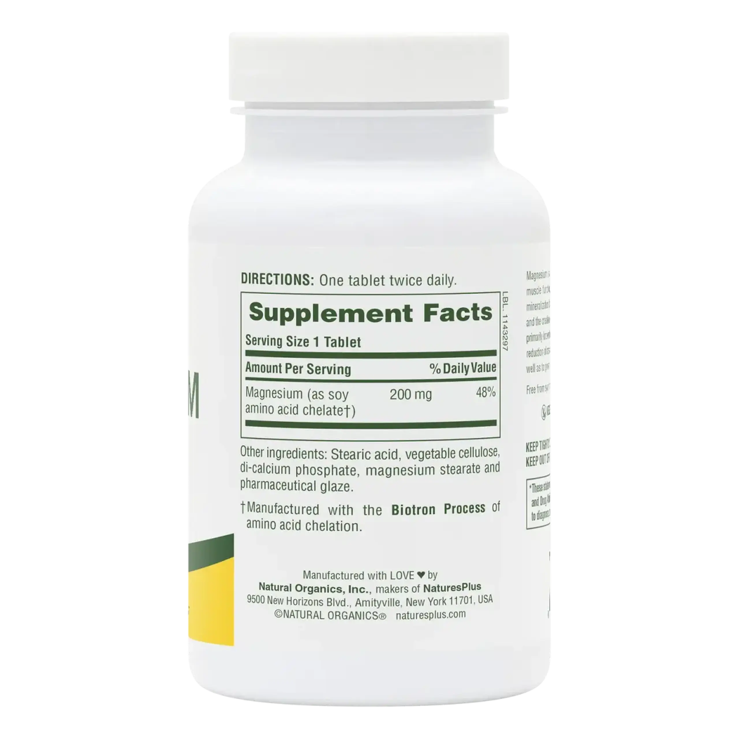 Natures Plus, Magnesium 200 mg, 90 tabs
