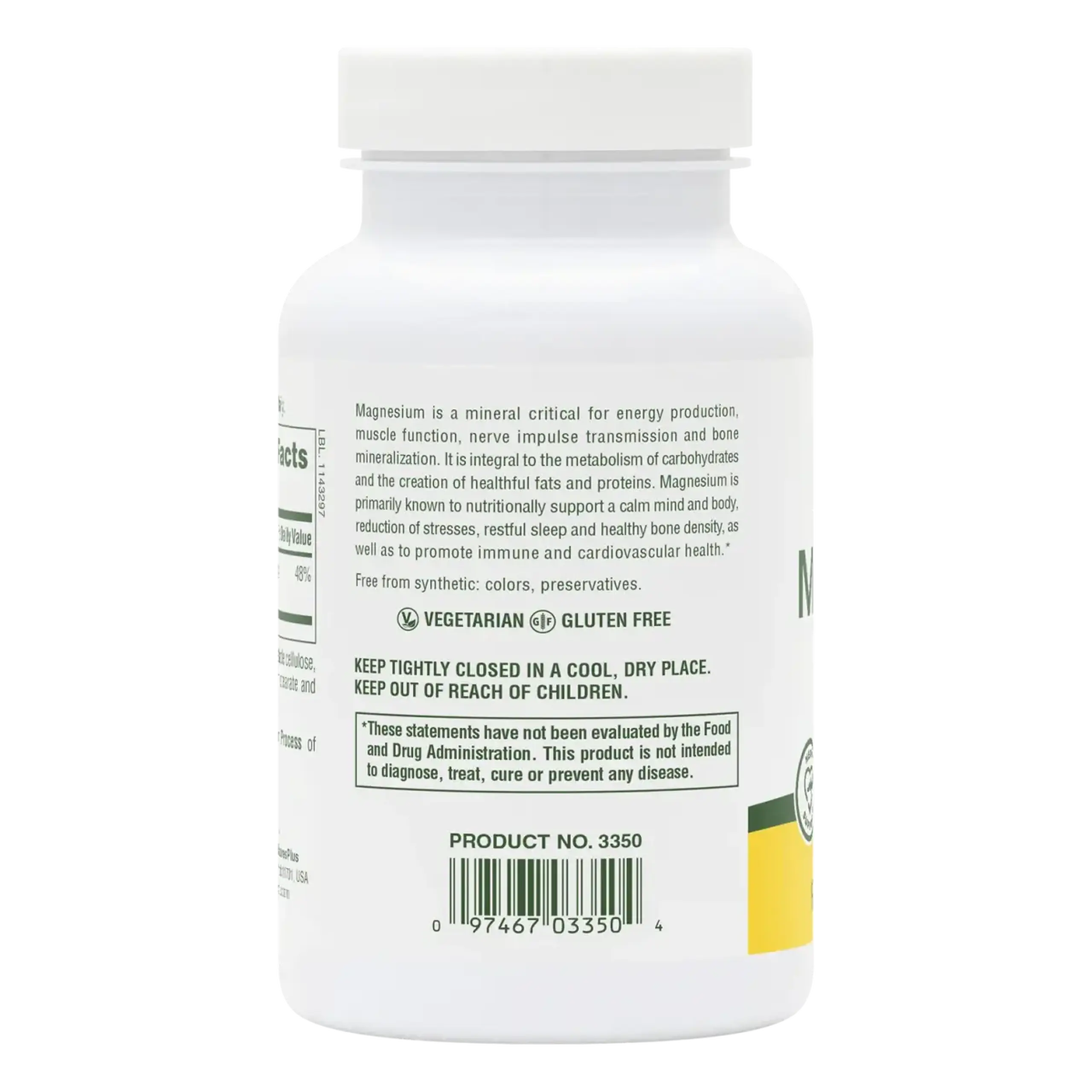 Natures Plus, Magnesium 200 mg, 90 tabs
