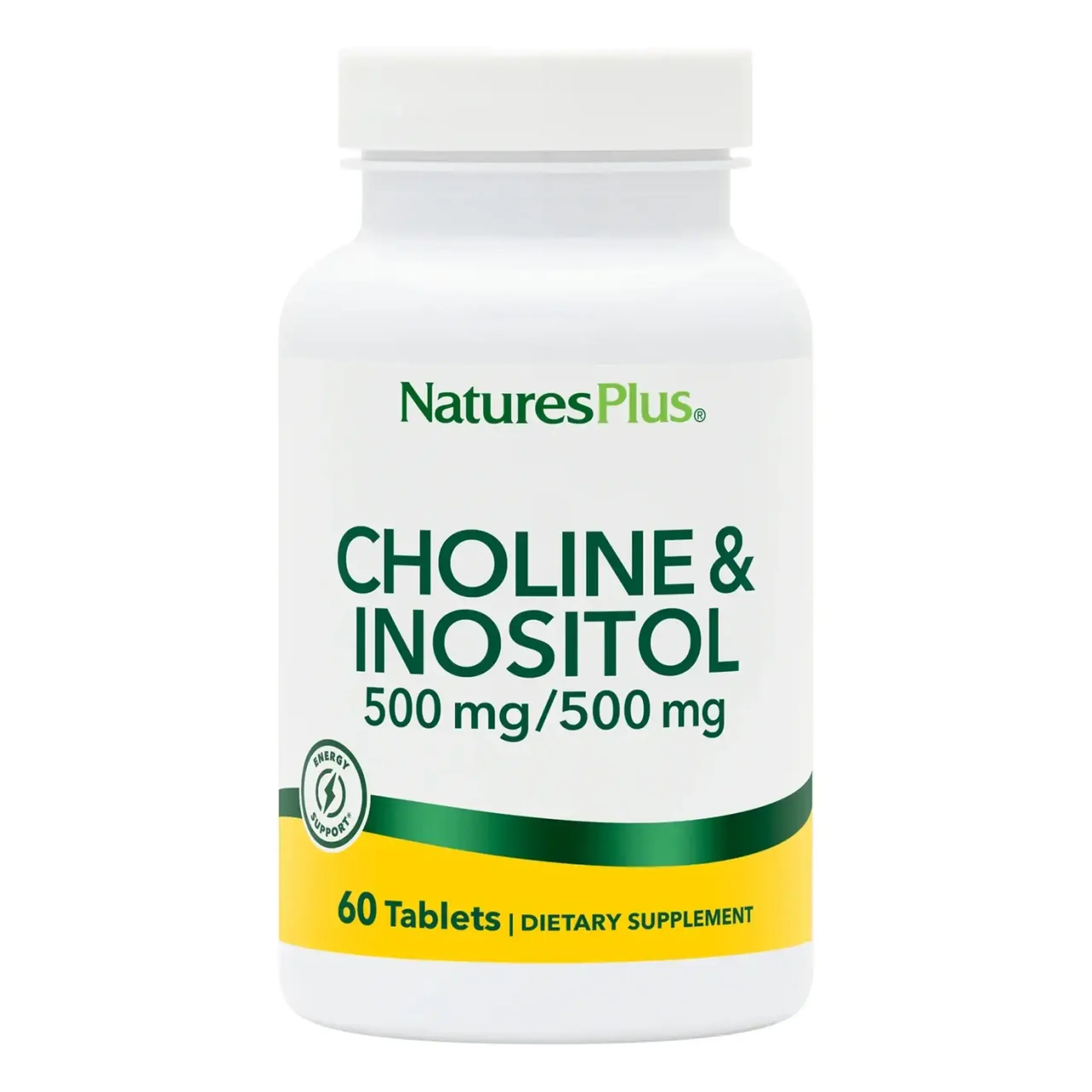 Natures Plus, Choline & Inositol 500 mg, 60 tabs