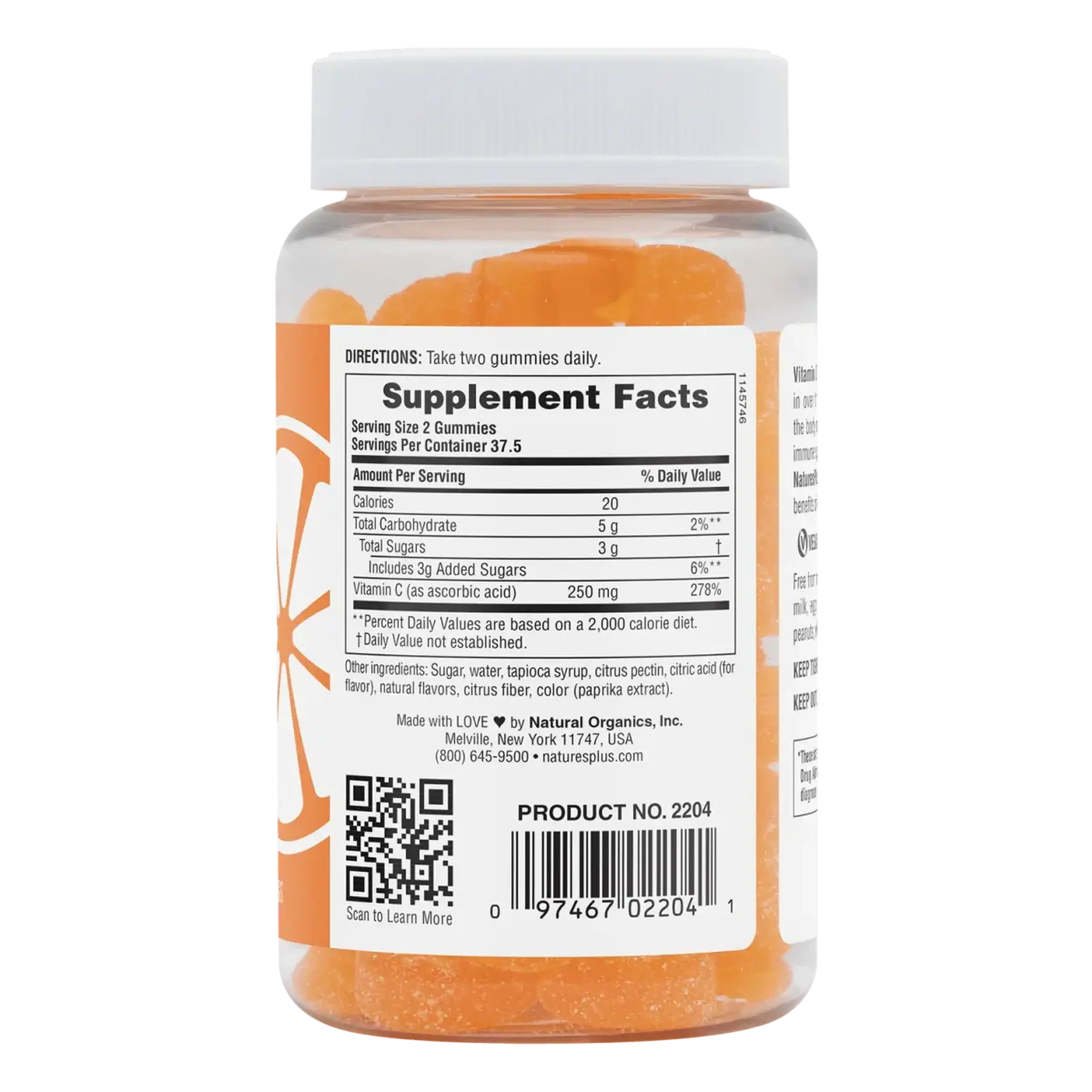 Natures Plus, Gummies Vitamin C 250 mg, 75 gum