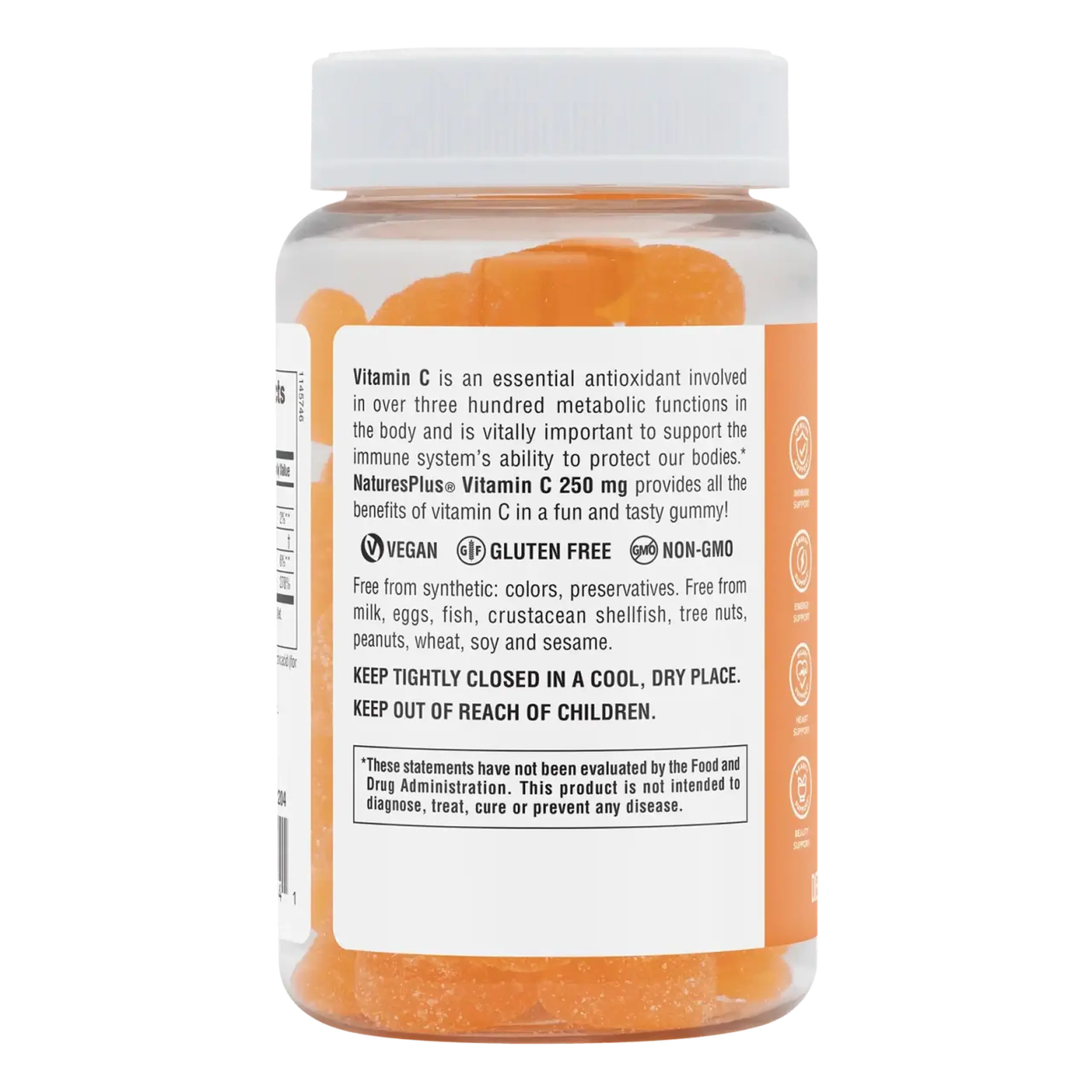 Natures Plus, Gummies Vitamin C 250 mg, 75 gum