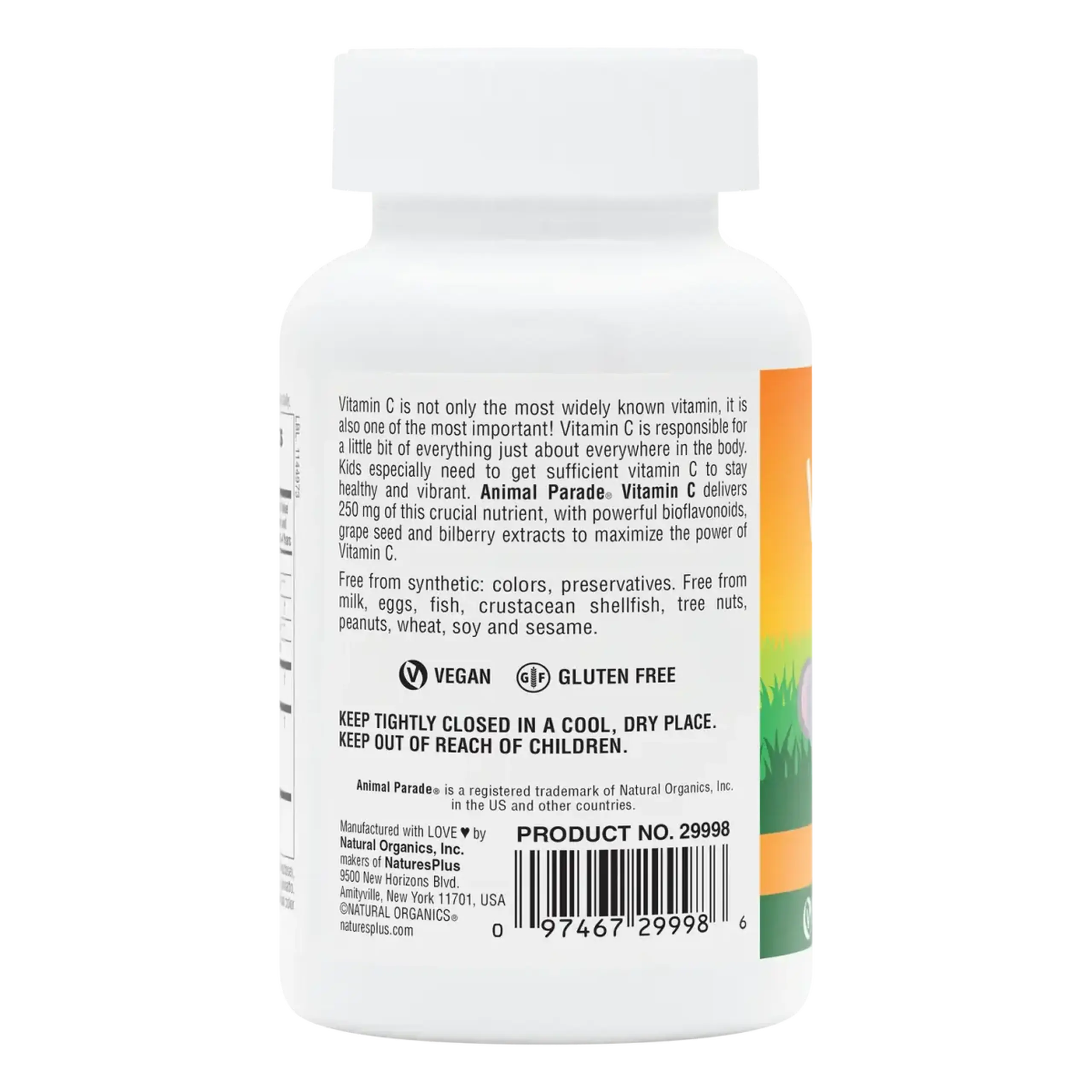 Natures Plus, Chewable Vitamin C, Animal Parade, 90 tabs