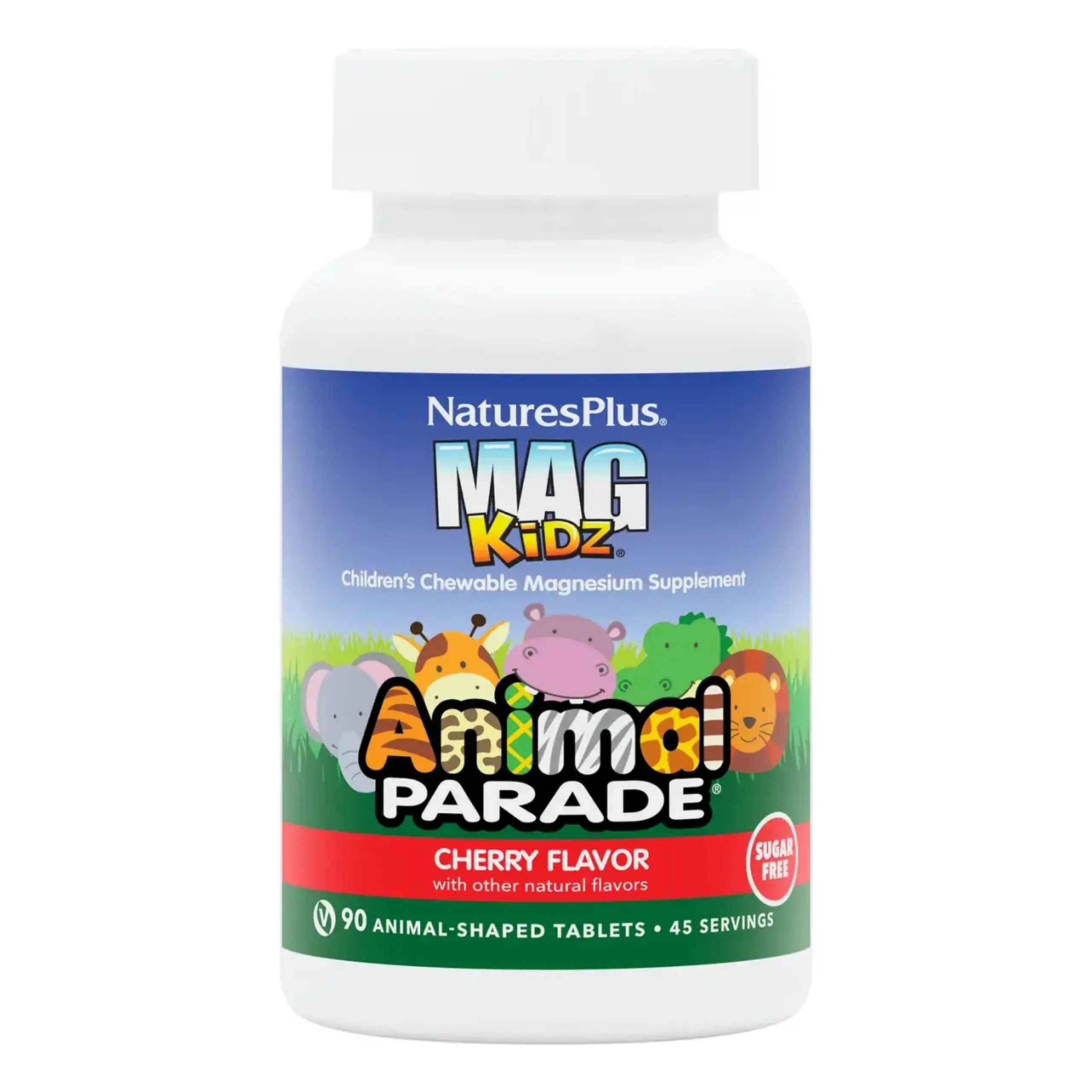 Natures Plus, Chewable Magnesium, Animal Parade, 90 tabs