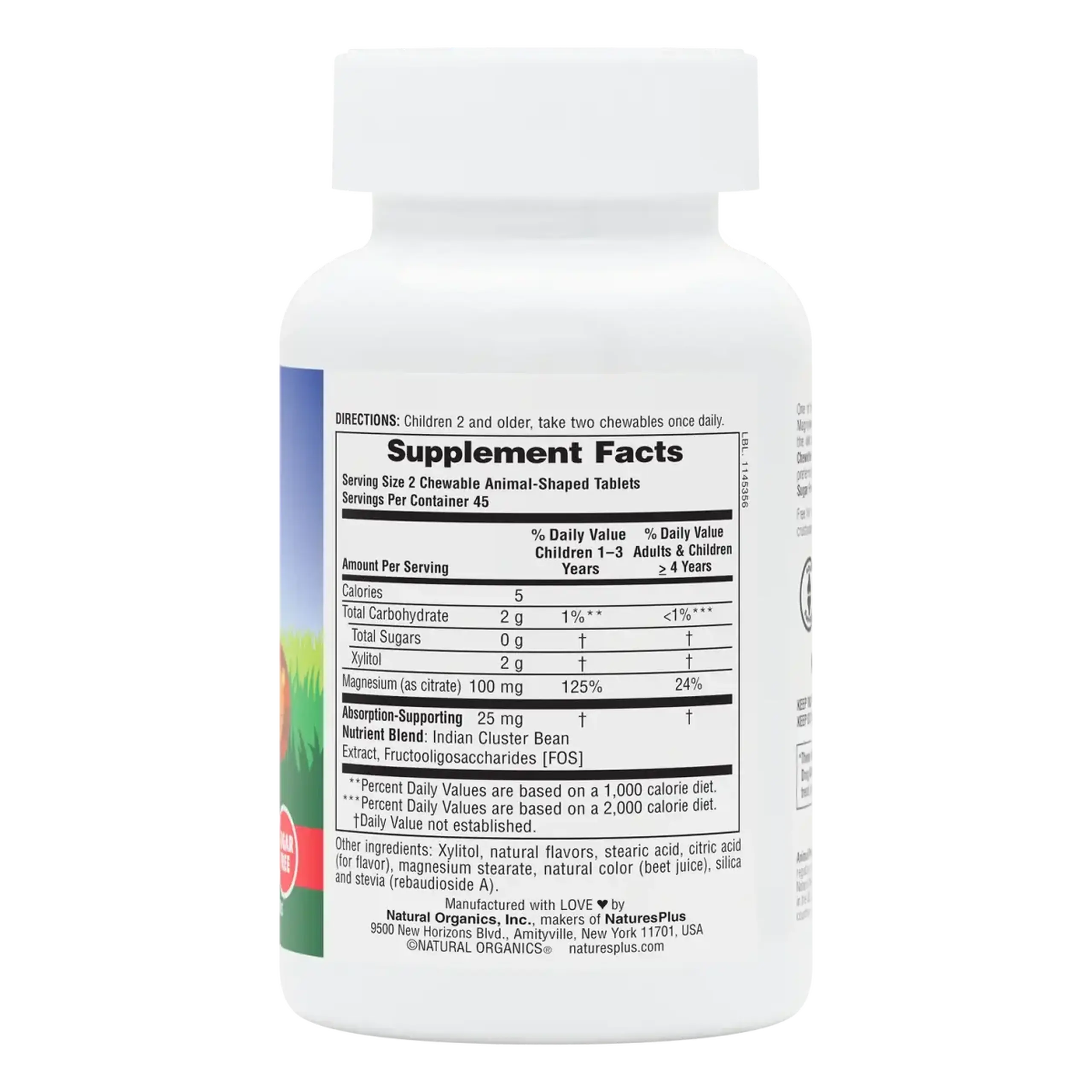 Natures Plus, Chewable Magnesium, Animal Parade, 90 tabs