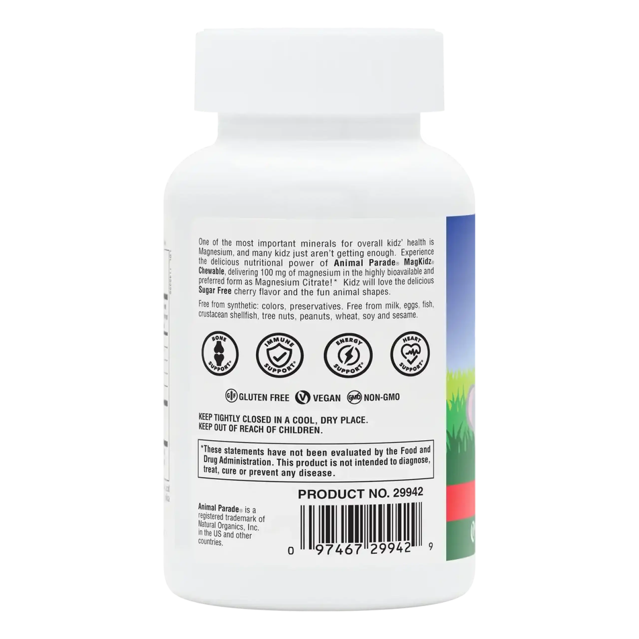 Natures Plus, Chewable Magnesium, Animal Parade, 90 tabs