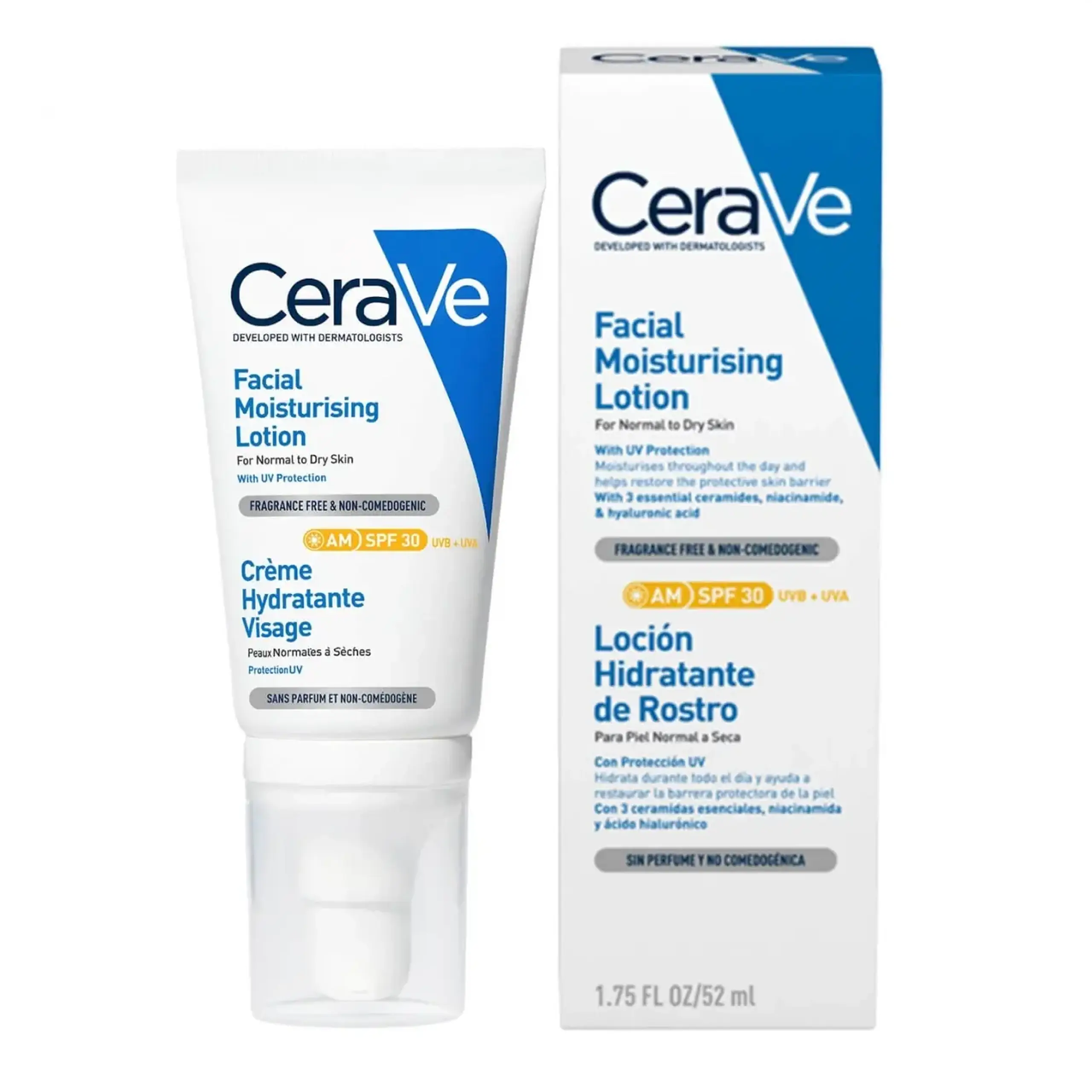 Crema de fata hidratanta Cerave, Facial Lotion, SPF 30, 52 ml