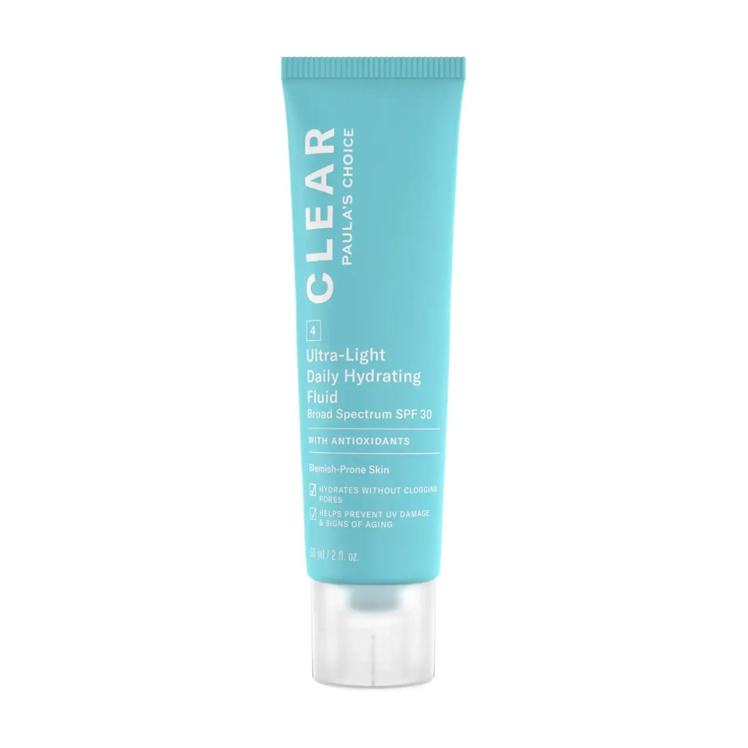 Paulas Choice, Clear Ultra Light Daily Hydrating Fluid SPF 30+, 60 ml