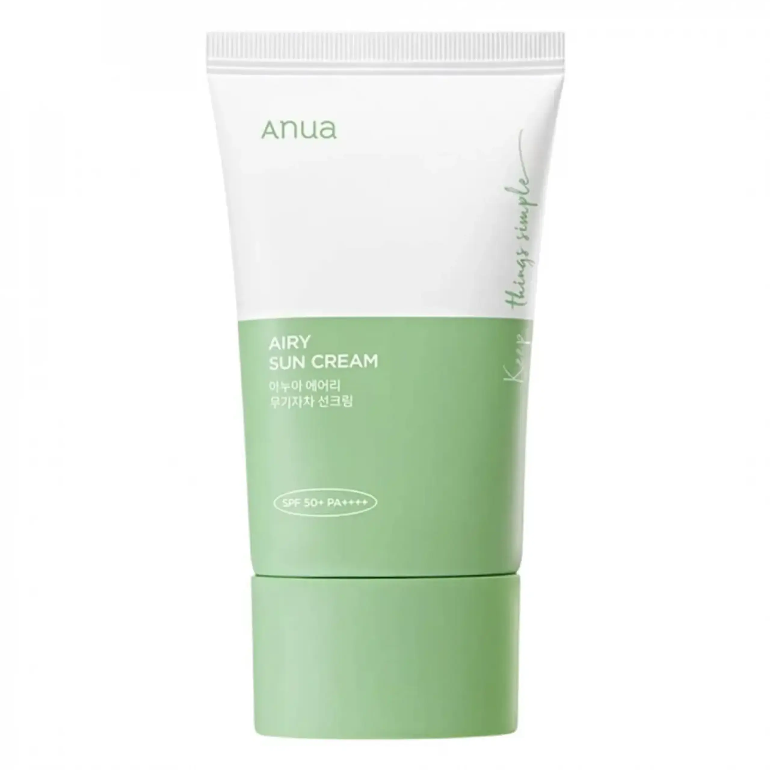 Cremă cu protecție solară Anua, Airy Sun Cream SPF 50+, 50 ml