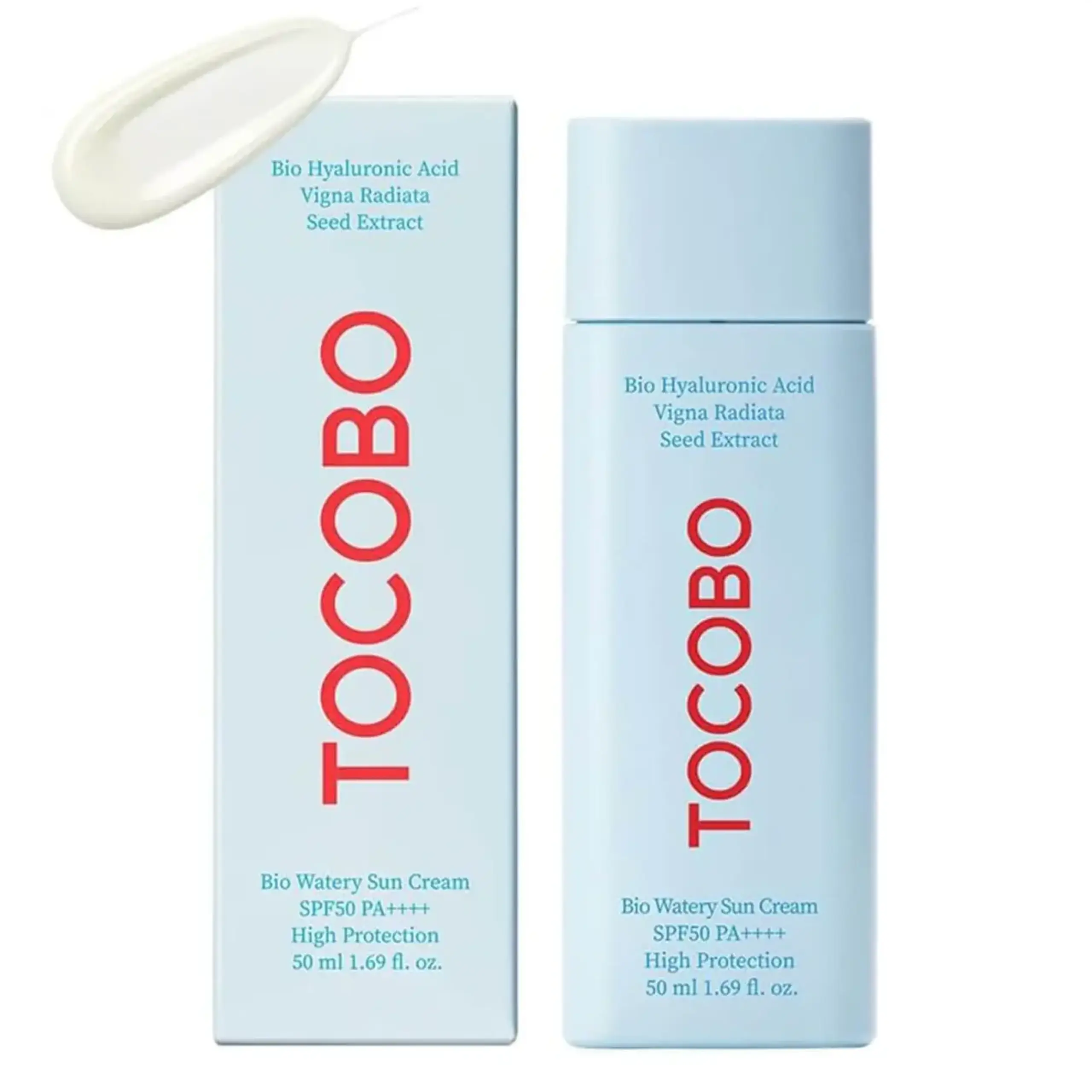Cremă cu protecție solară Tocobo, Bio Watery Sun Cream SPF50+ PA+++, 50 ml