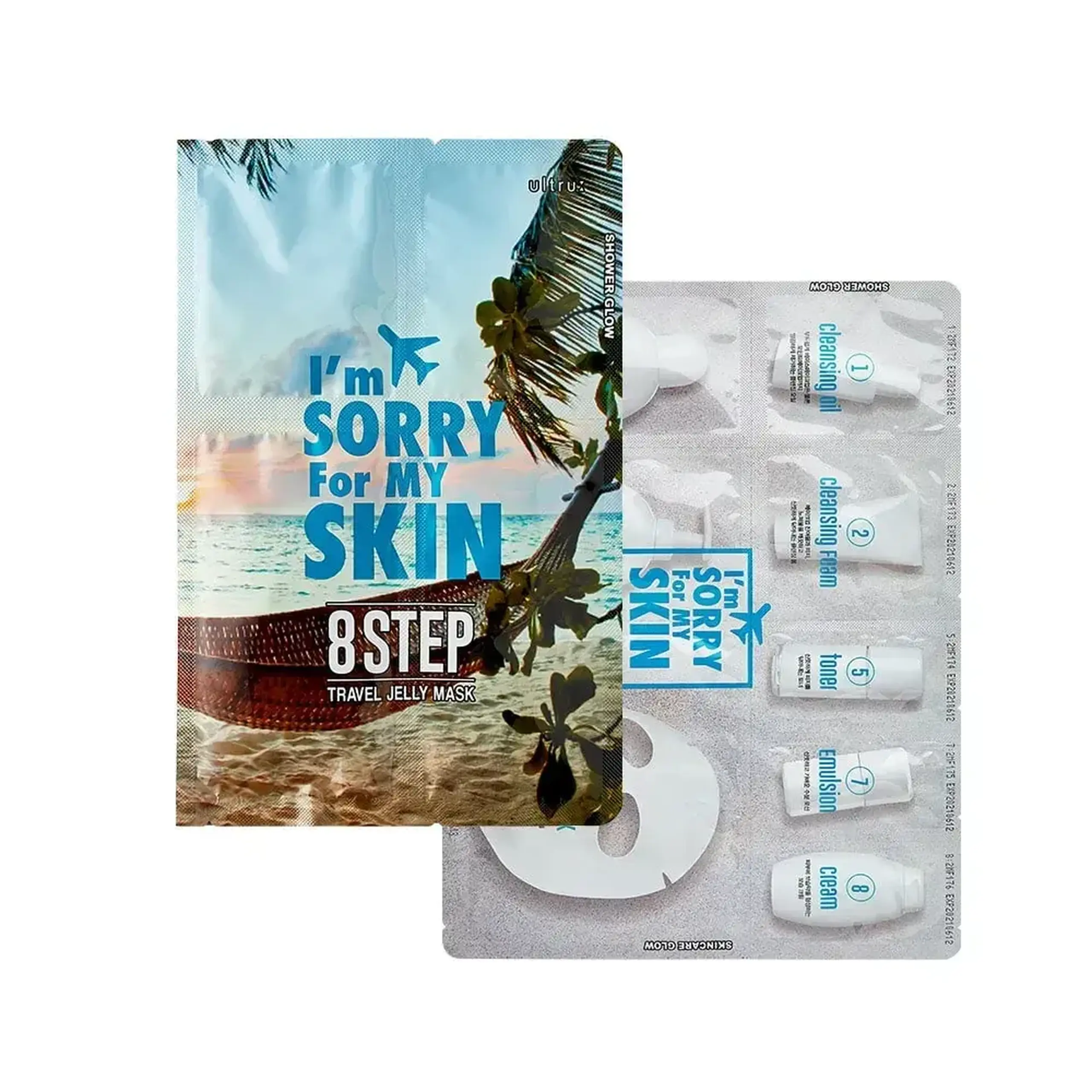 Trusa pentru călătorii - I`m Sorry For My Skin, 8 Step Travel Jelly Mask