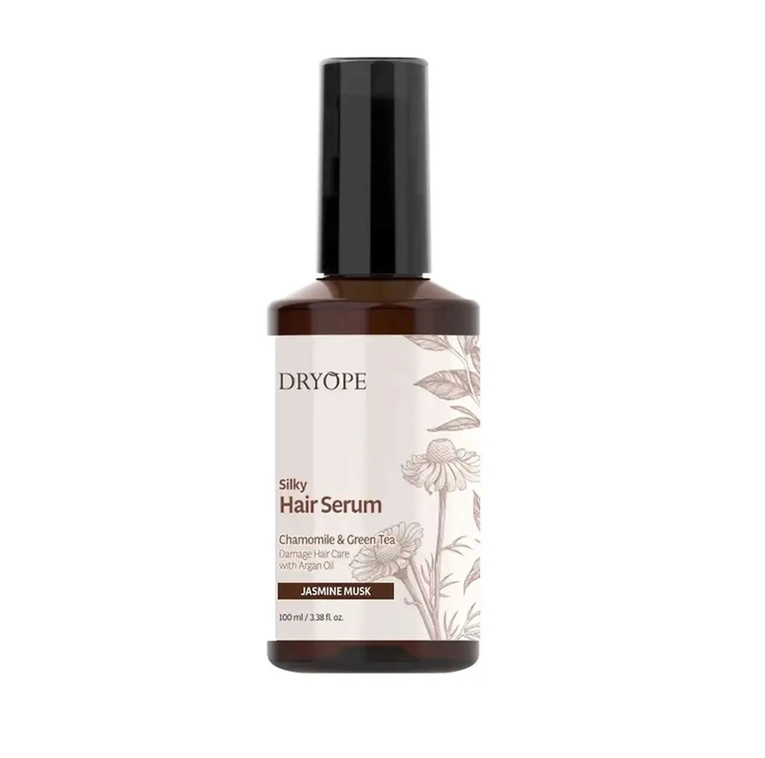 Ser pentru redarea stralucirii parului Dryope, Silky Hair Serum Jasmine Musk, 100 ml