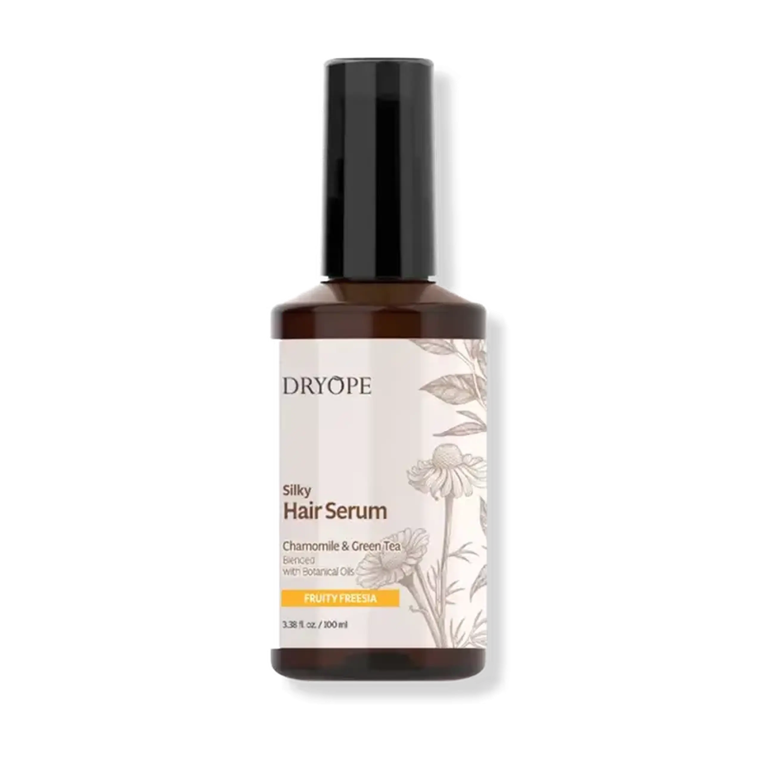 Ser de redarea stralucirii parului Dryope, Silky Hair Serum Fruity Freesia, 100 ml