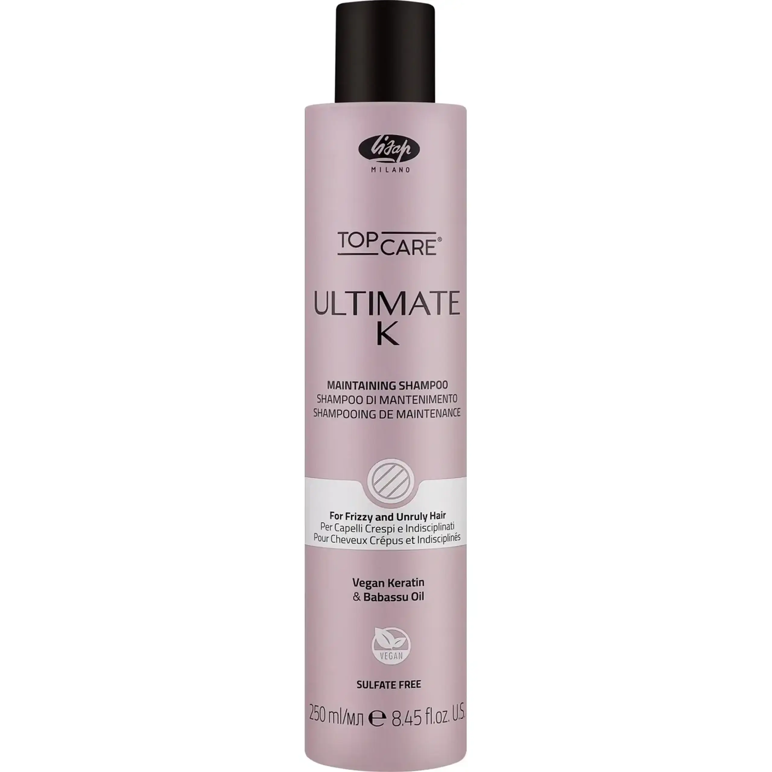 Șampon fără sulfați Lisap, Top Care Ultimate K Maintenance Shampoo, 250 ml