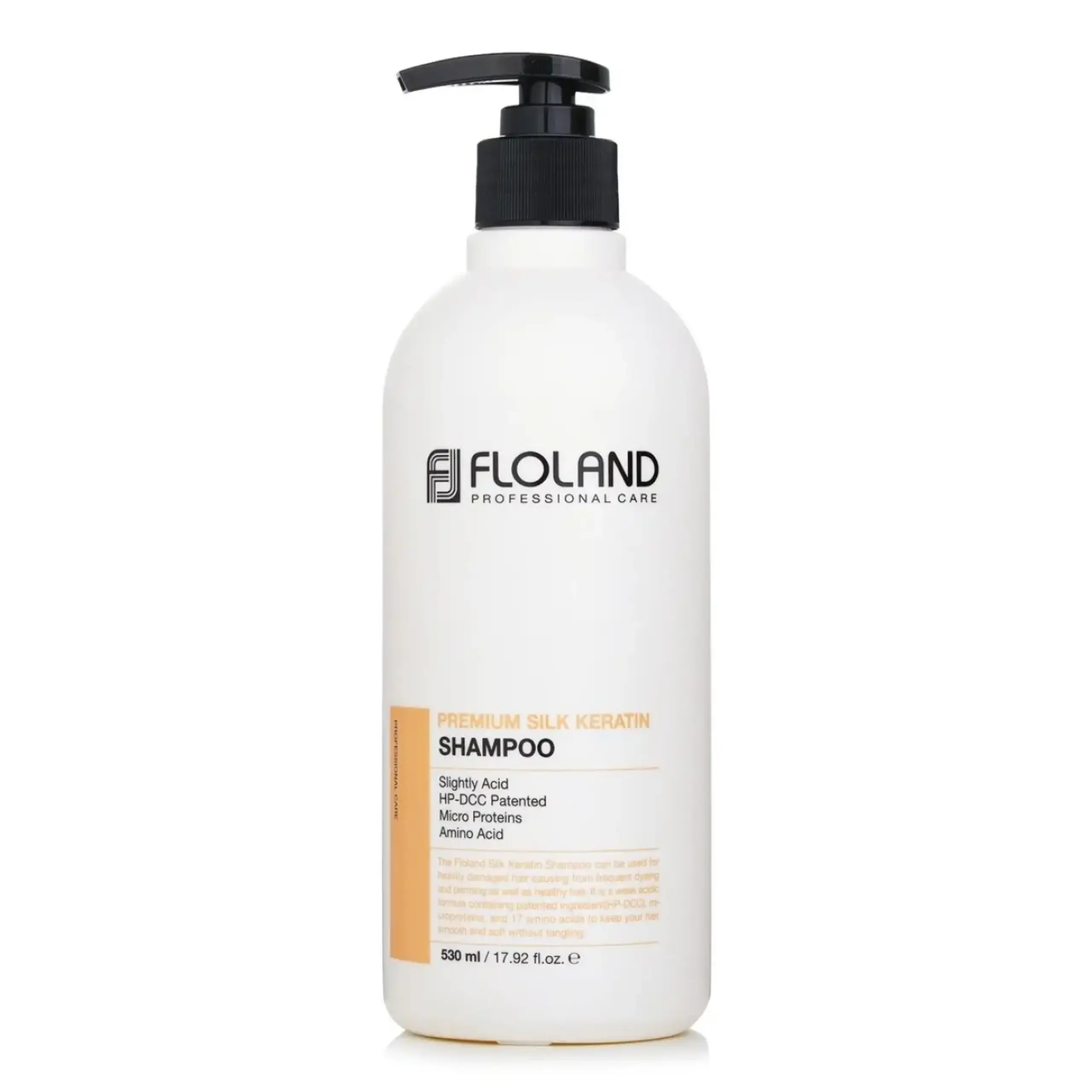 Sampon Ottie, Floland Premium Silk Keratin Shampoo, 530 ml