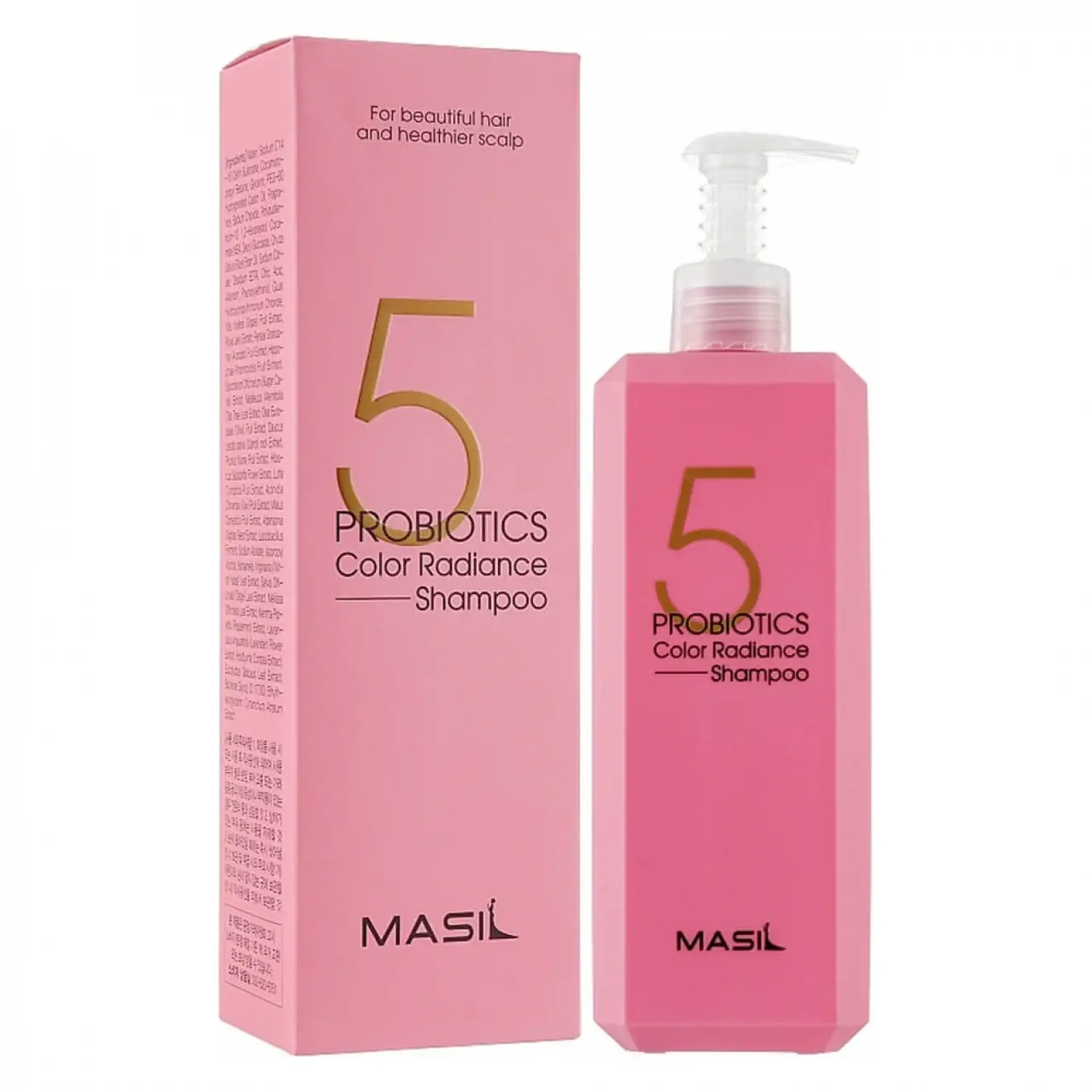 Șampon cu probiotice pentru protecția culorii Masil, 5 Probiotics Color Radiance Shampoo, 500 ml