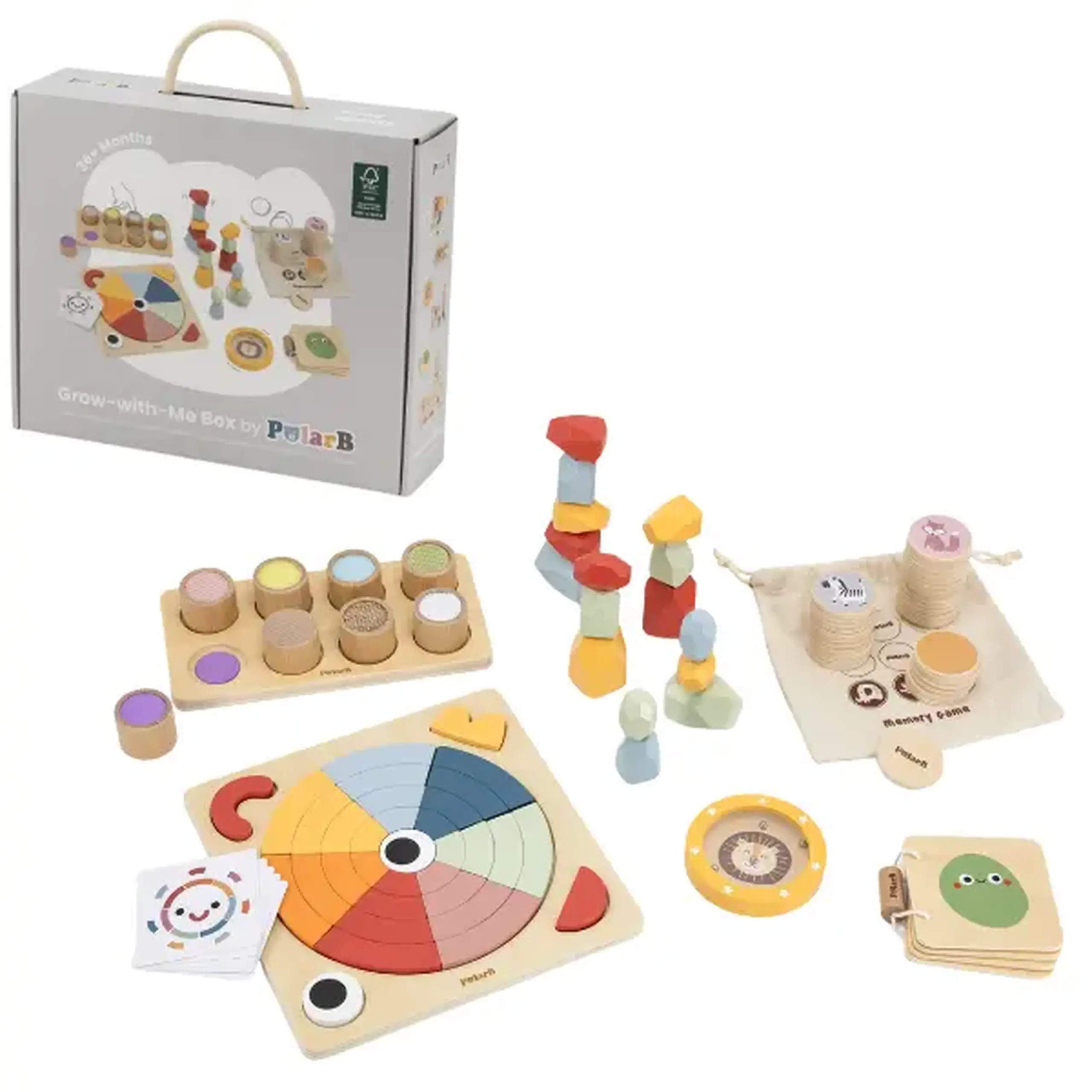 Set de jucării educative „Creștem împreună”, 3+, 6 piese