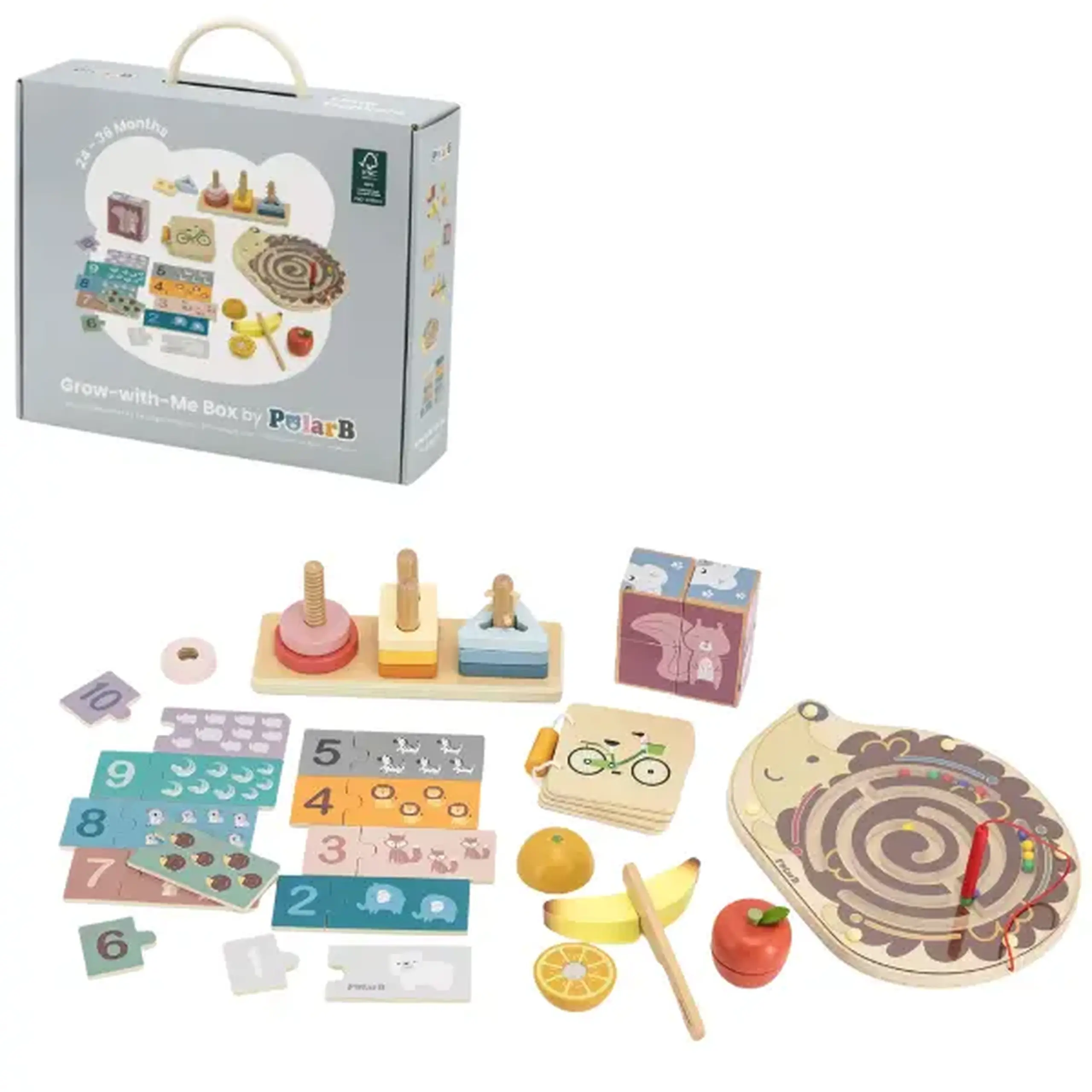 Set de jucării educative „Creștem împreună”, 24–36 luni, 6 piese