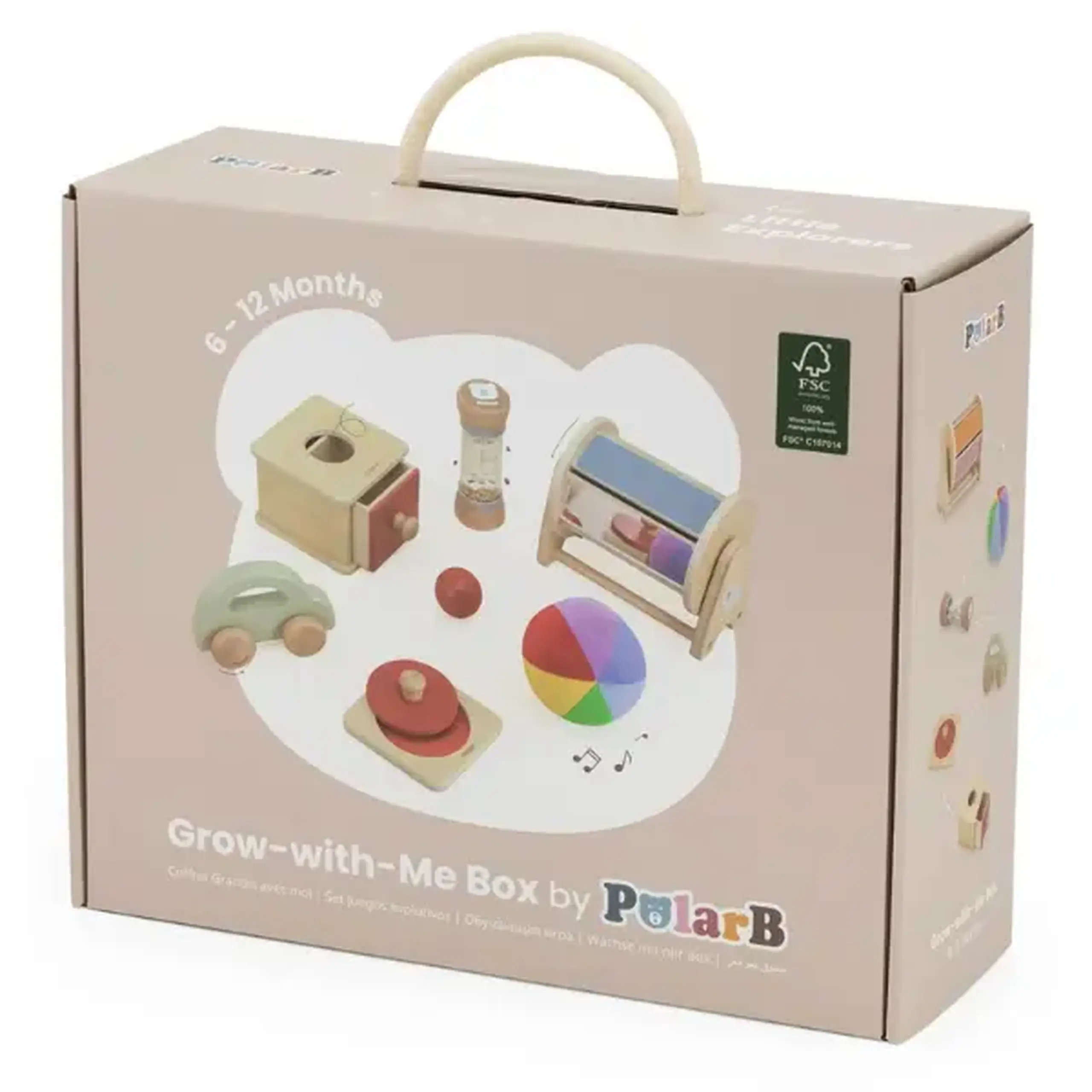 Set de jucării educative „Creștem împreună”, 6–12 luni, 6 piese