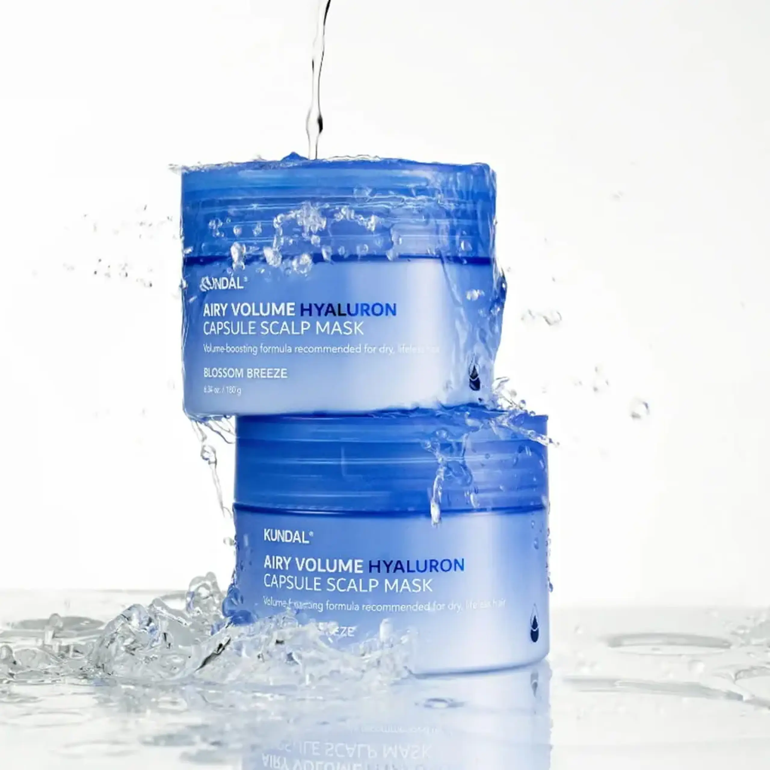 Mască pentru scalp și păr KUNDAL Airy Volume Hyaluron Capsule Scalp Mask Blossom Breeze 180 g
