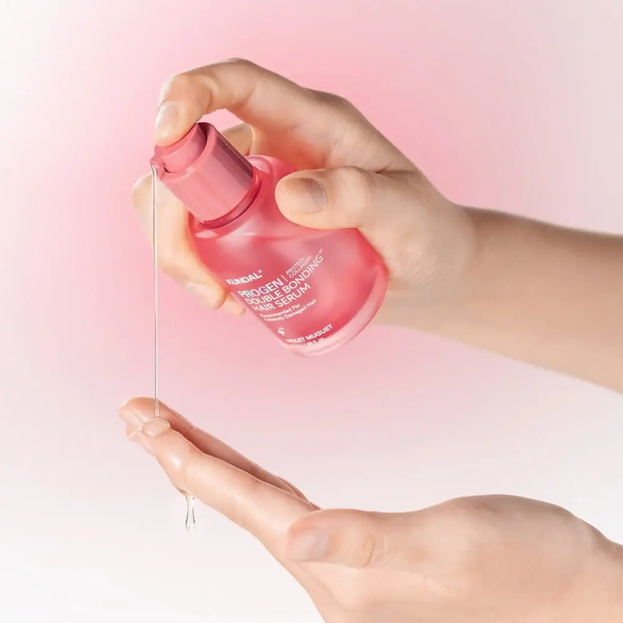 Ser leave-in pentru îngrijirea părului deteriorat KUNDAL Progen Double Bonding Hair Serum 50 ml Violet Muguet