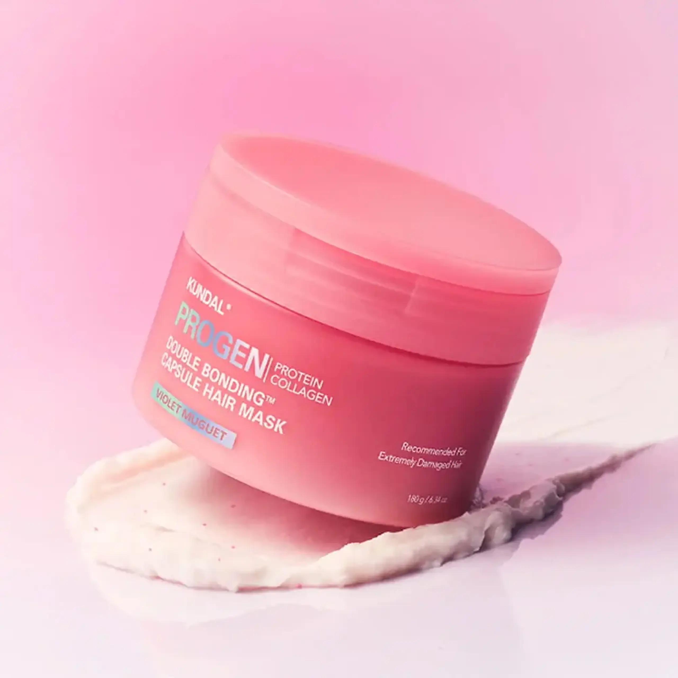 Mască intensivă pentru îngrijirea părului KUNDAL Progen Double Bonding Capsule Hair Mask Violet Muguet 180 g