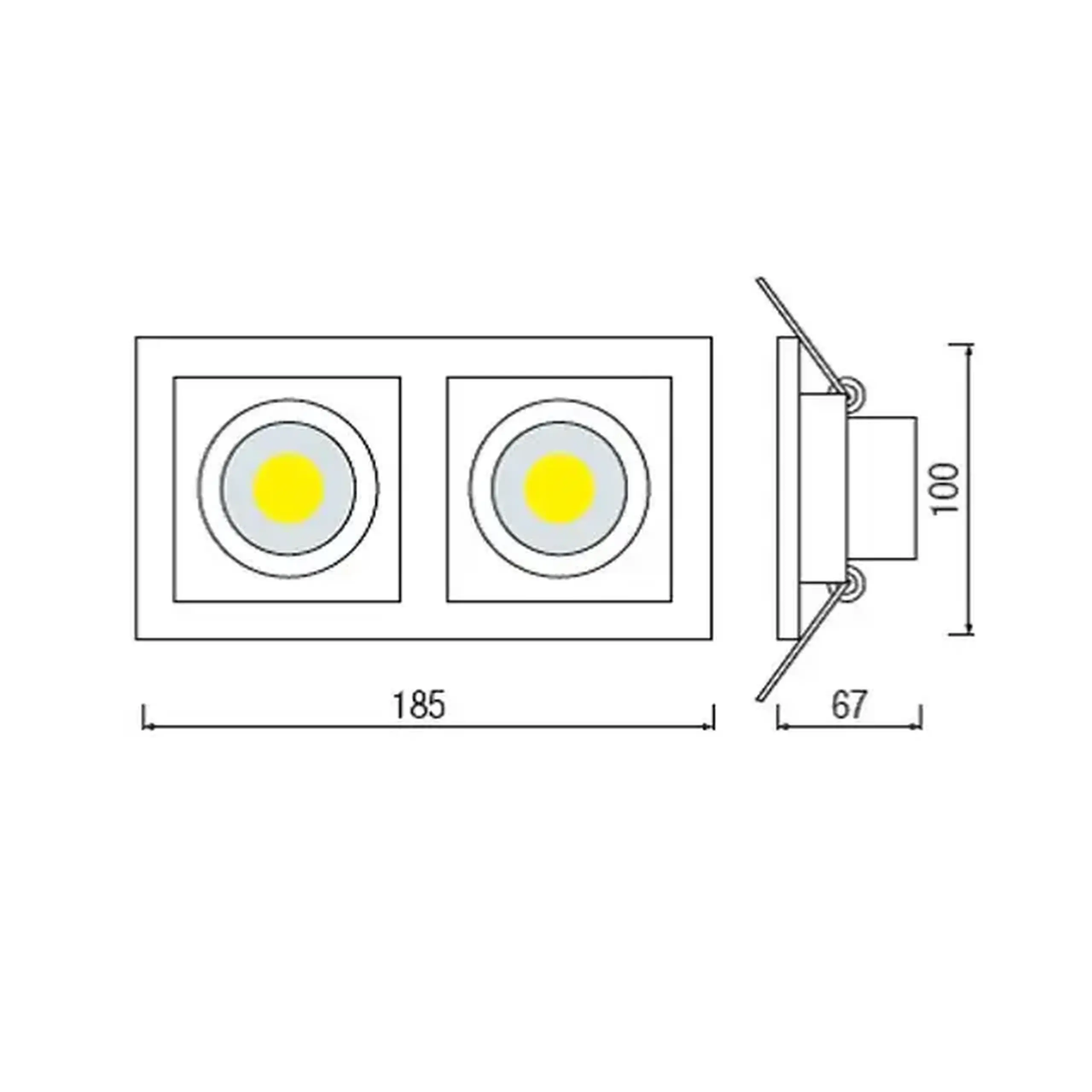 Felinar LED SABRINA 8 W COB 6400 K 220 - 240 V IP20 Horoz - 6400 K (K) 2