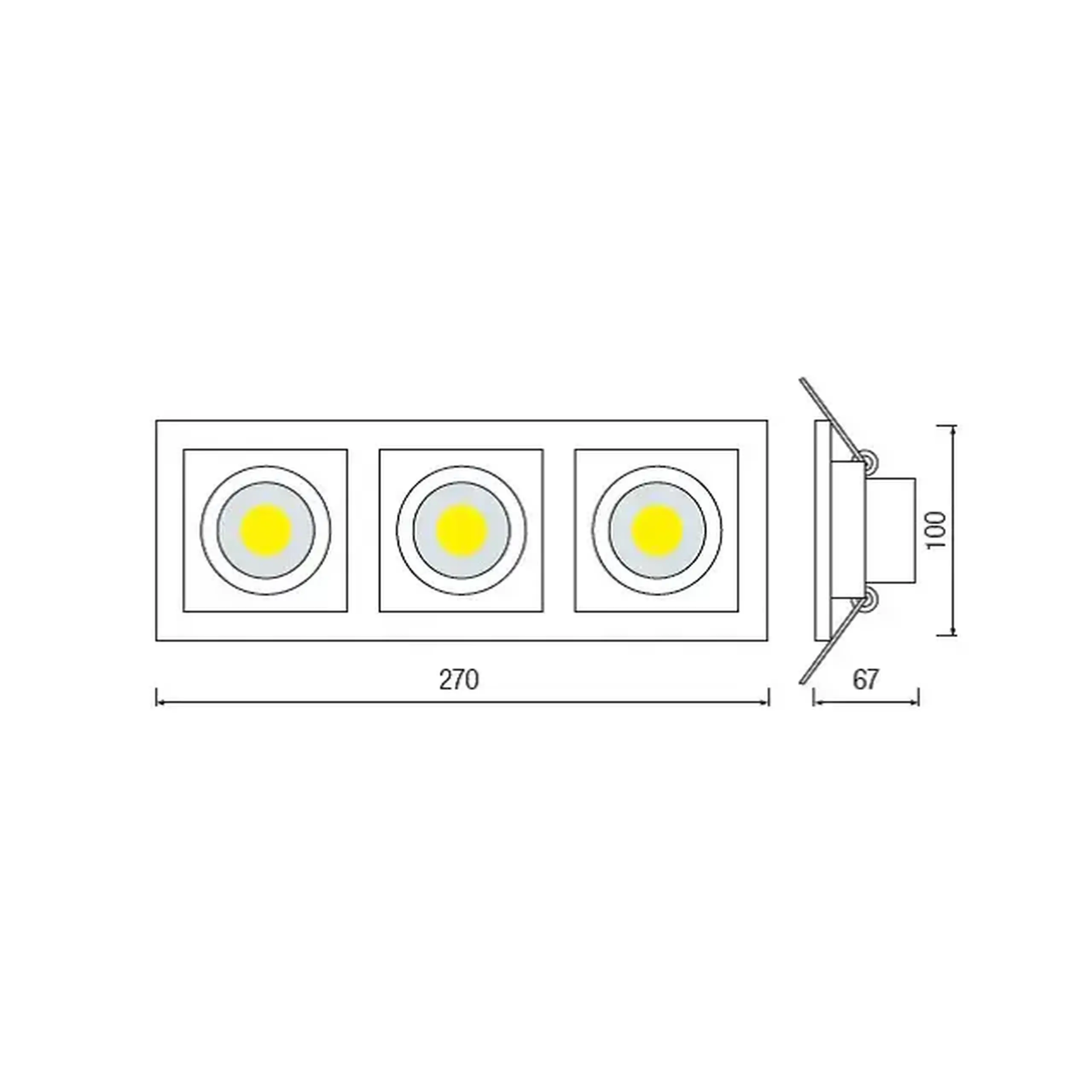 Felinar LED SABRINA 8 W COB 6400 K 220 - 240 V IP20 Horoz - 6400 K (K) 3