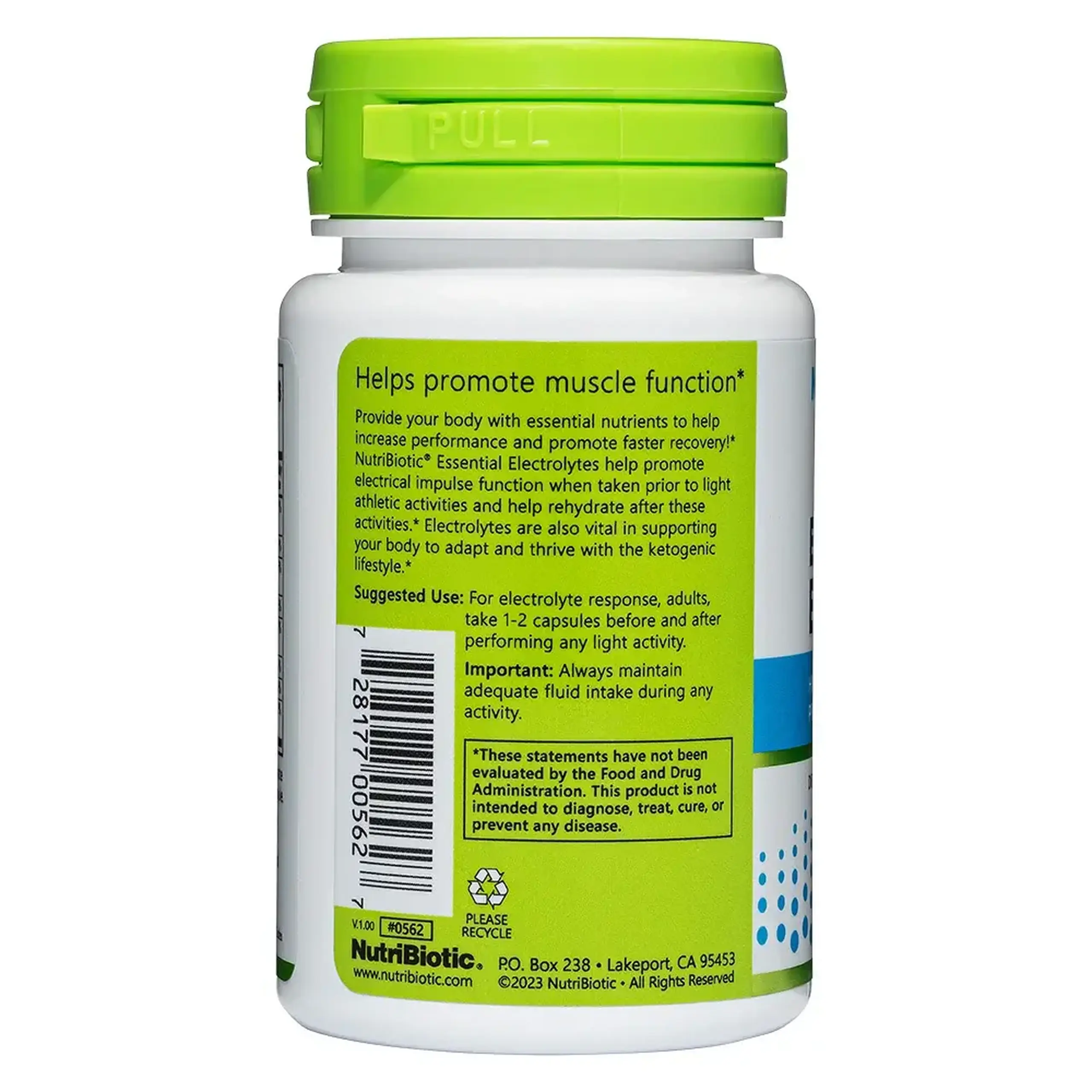 Nutribiotic, Essential Electrolytes, 30 caps