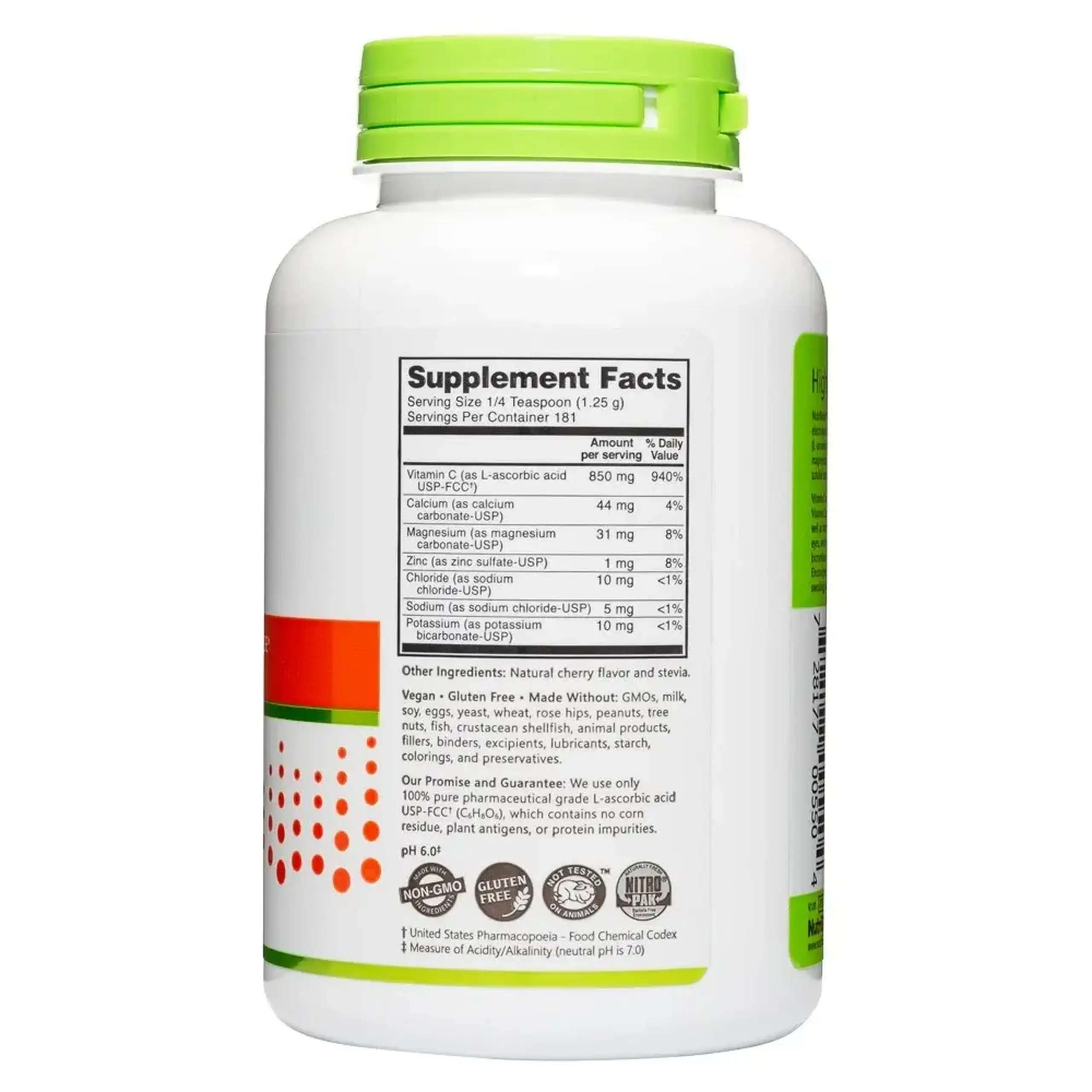 Nutribiotic, Electro-C, Cherry, 454 g