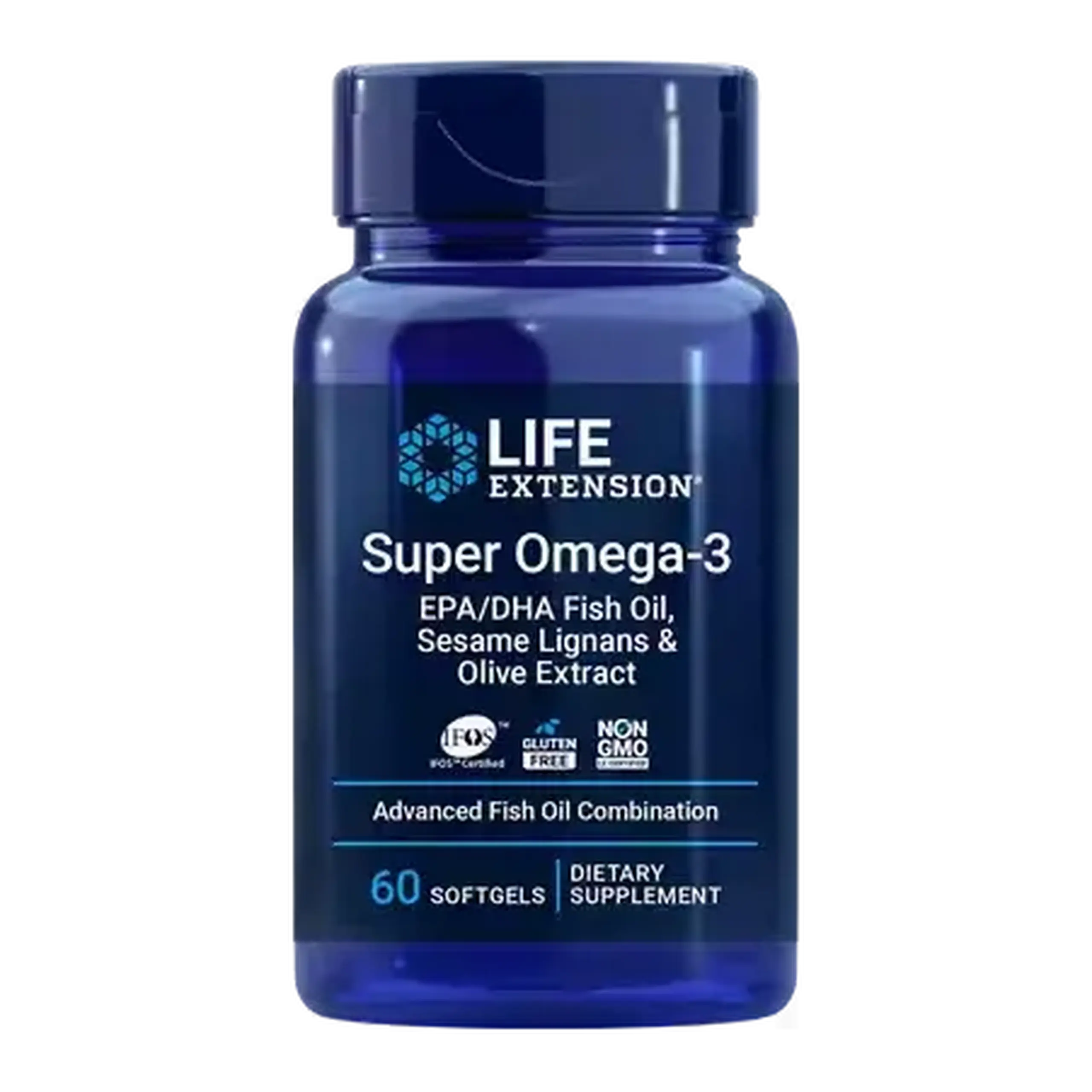 Life Extension, Omega-3 EPA/DHA Fish Oil with Sesame Olive, 60 Softgels