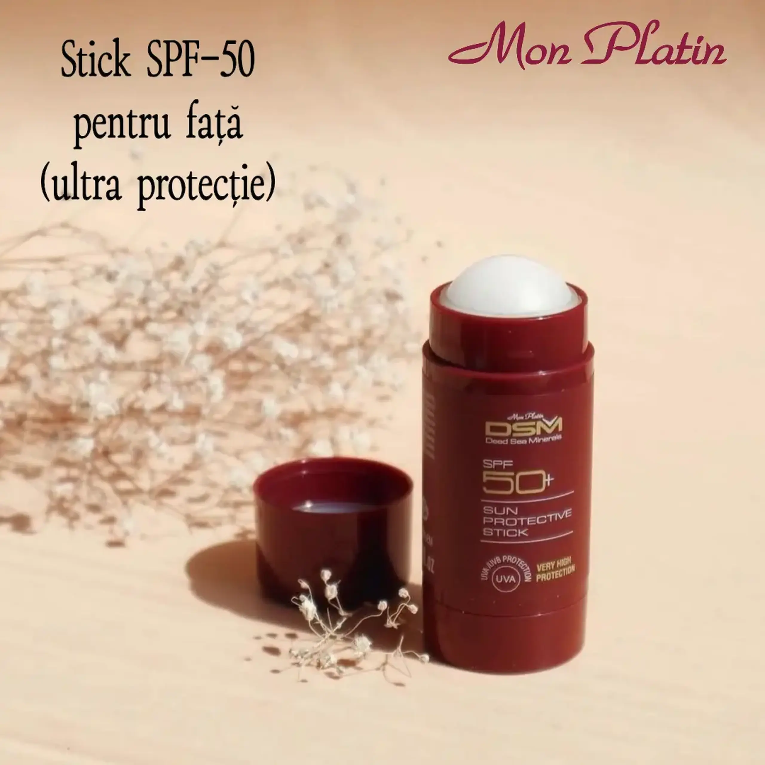 Stick de protecție solară SPF 50 – Protecție UVA și UVB 30 ml