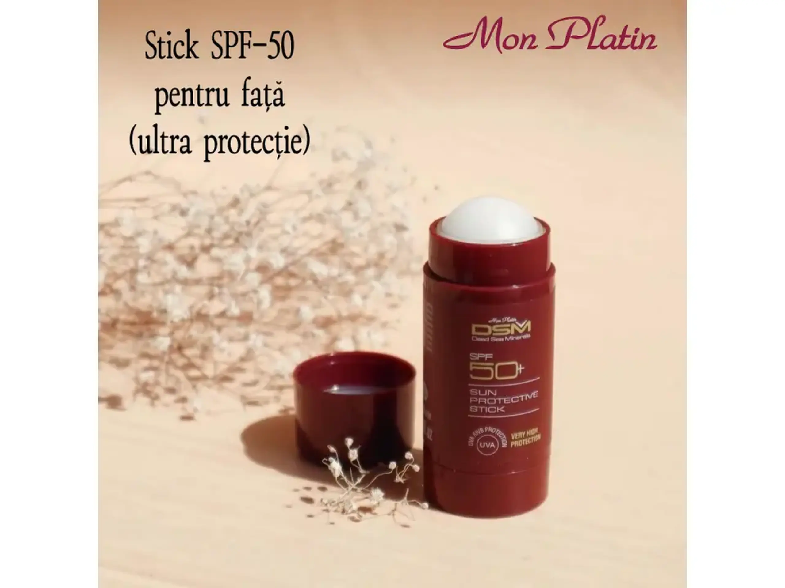 Stick de protecție solară SPF 50 – Protecție UVA și UVB 30 ml