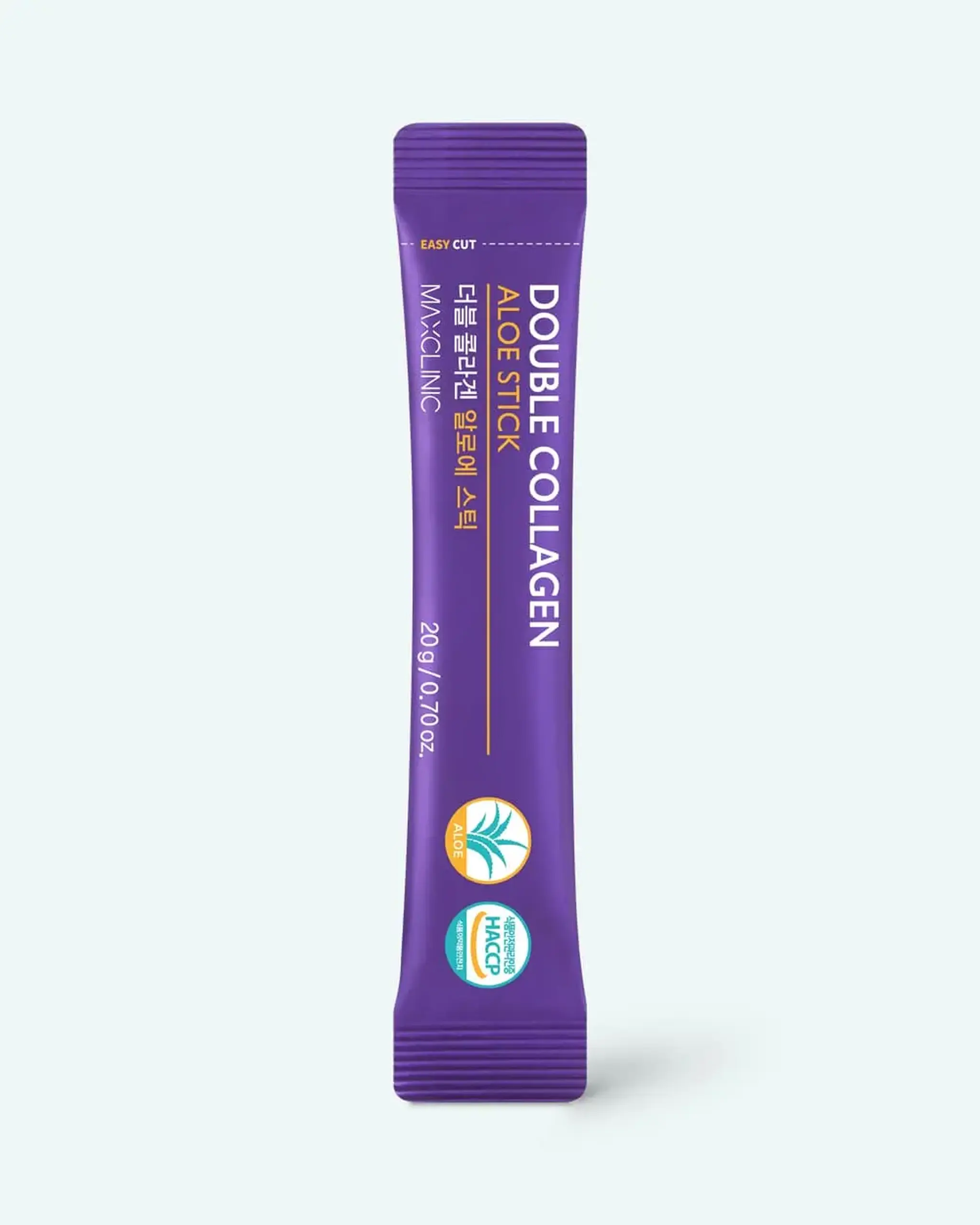 Supliment alimentar cu colagen marin Maxclinic Double Collagen Aloe Stick 20g*15pcs