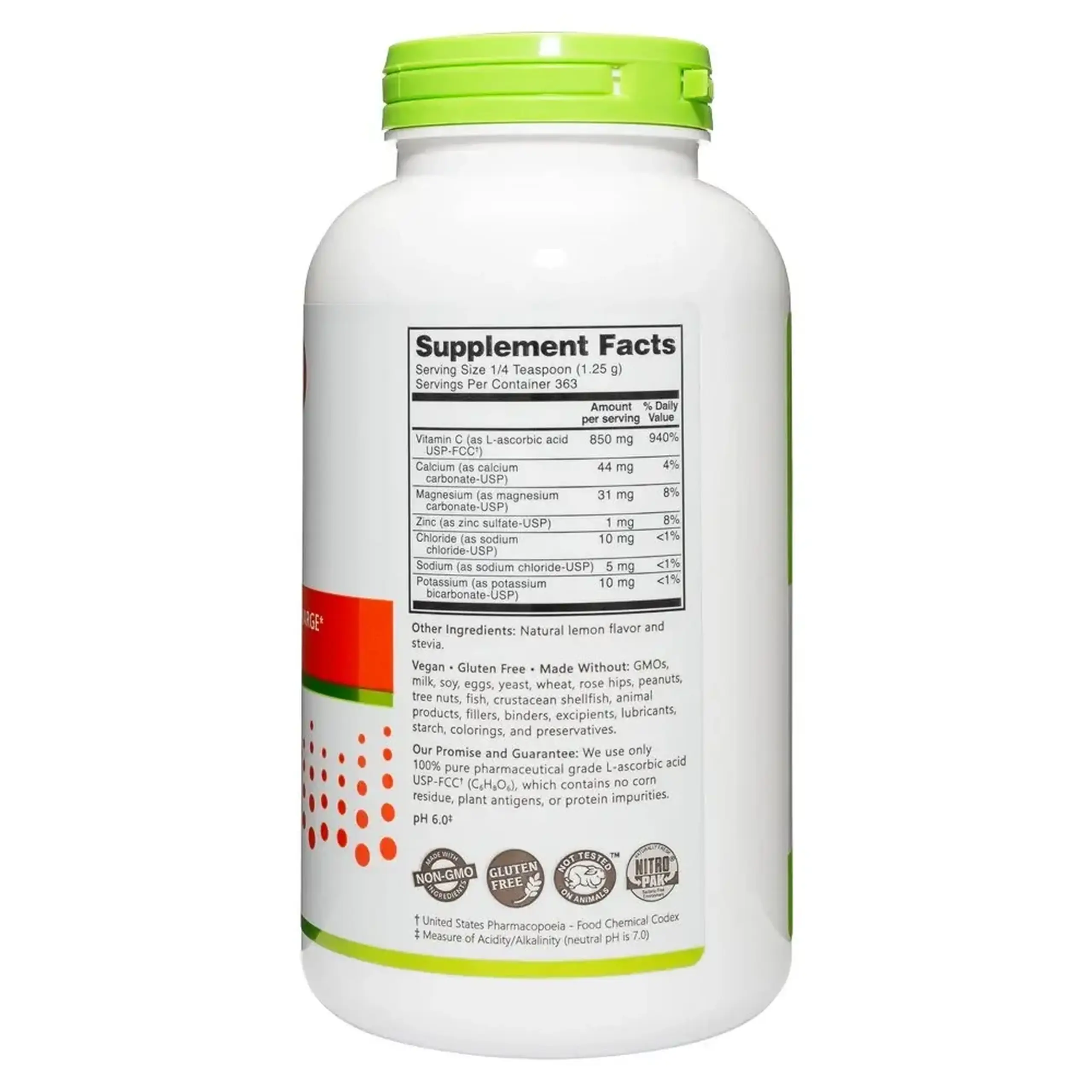Nutribiotic, Electro-C, Lemon, 454 g
