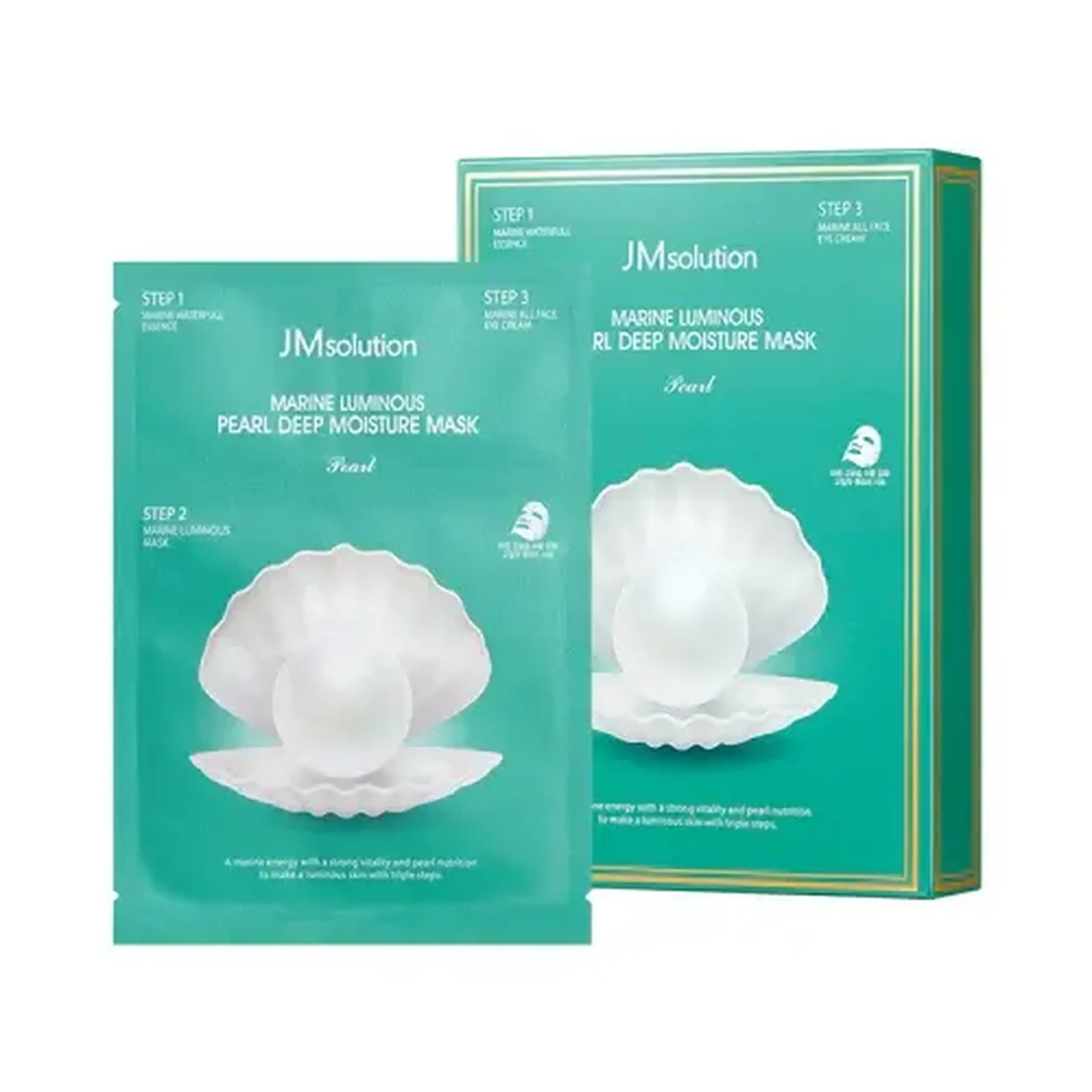 Masca din panza JMsolution, Marine Luminous Pearl Deep Moisture Mask, 30 ml