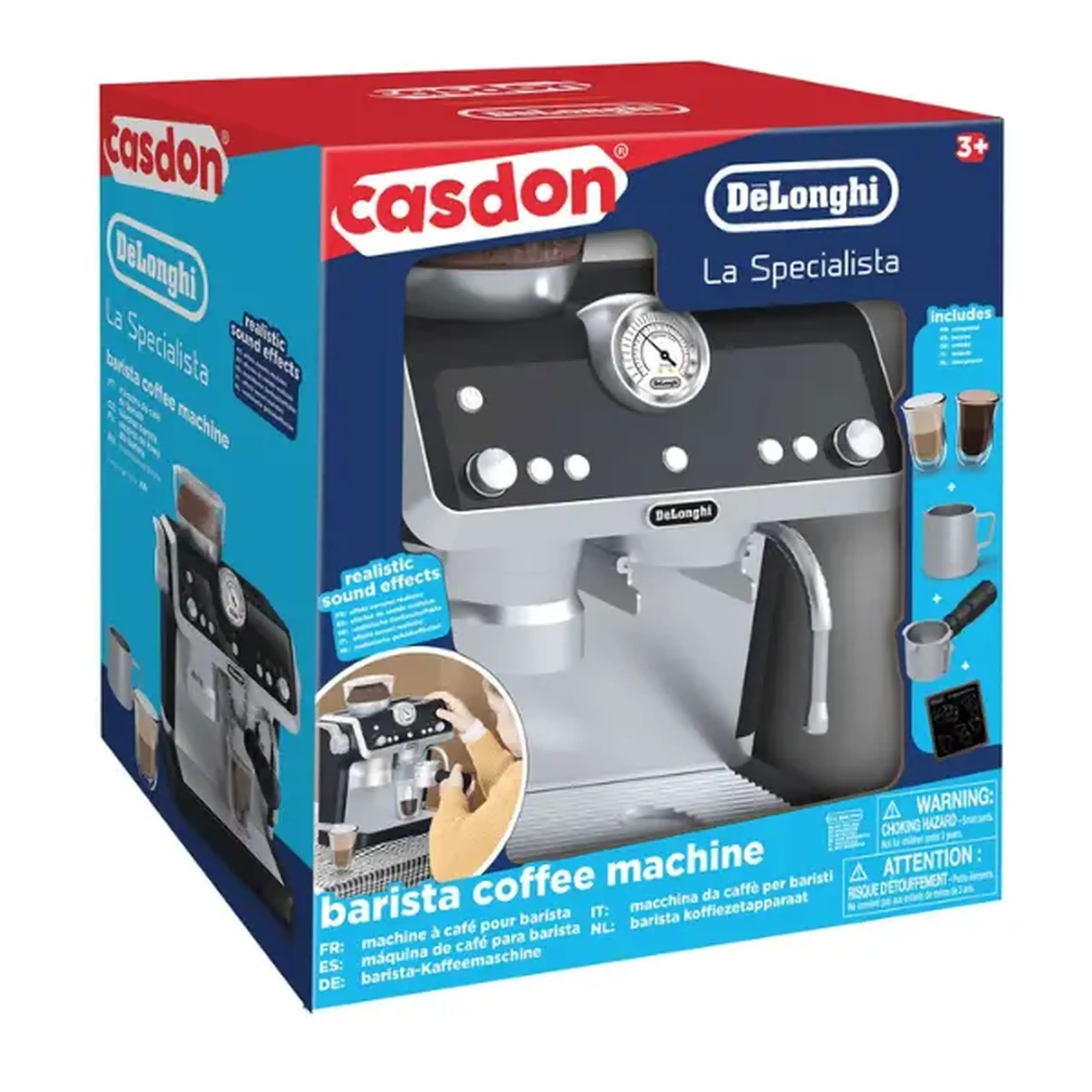 Espressor pentru copii De'Longhi La Specialista cu efecte luminoase și sonore