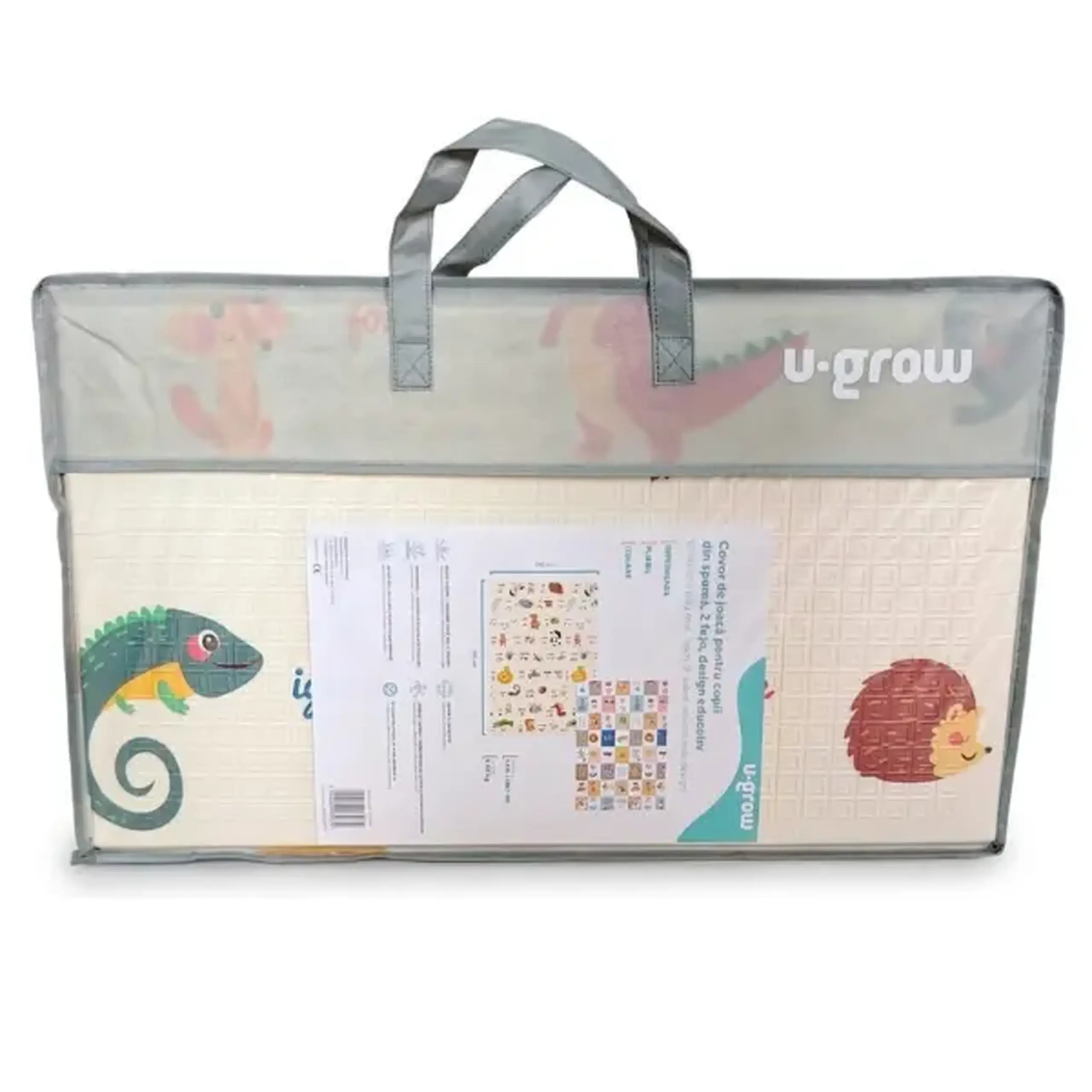Covoras educativ cu 2 fete, impermeabil, educativ, 180 x 120 x 1 cm