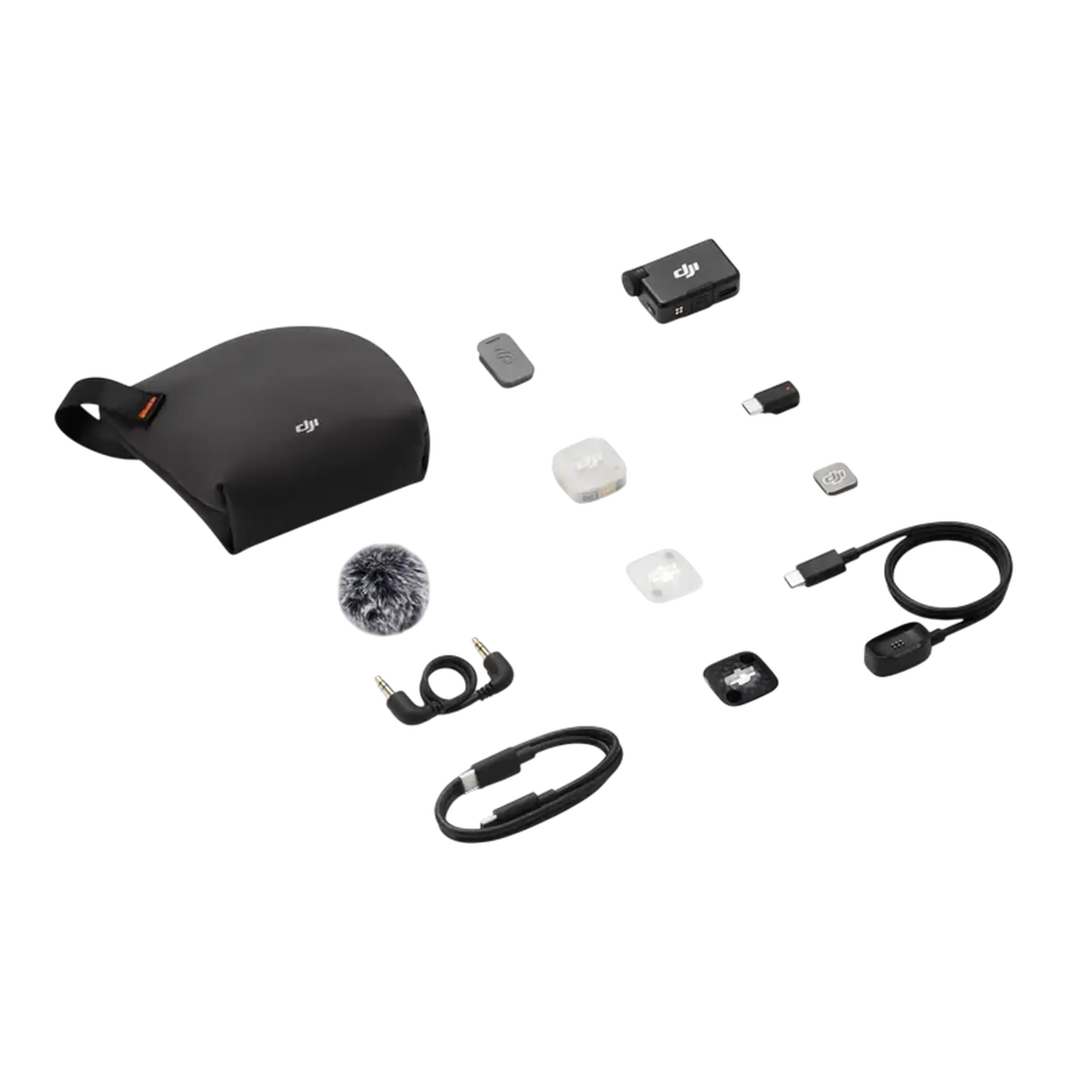 Microfon portabil pentru înregistrare vocală DJI Mic Mini 2S (1 TX + 1 RX), Fără fir, Negru
