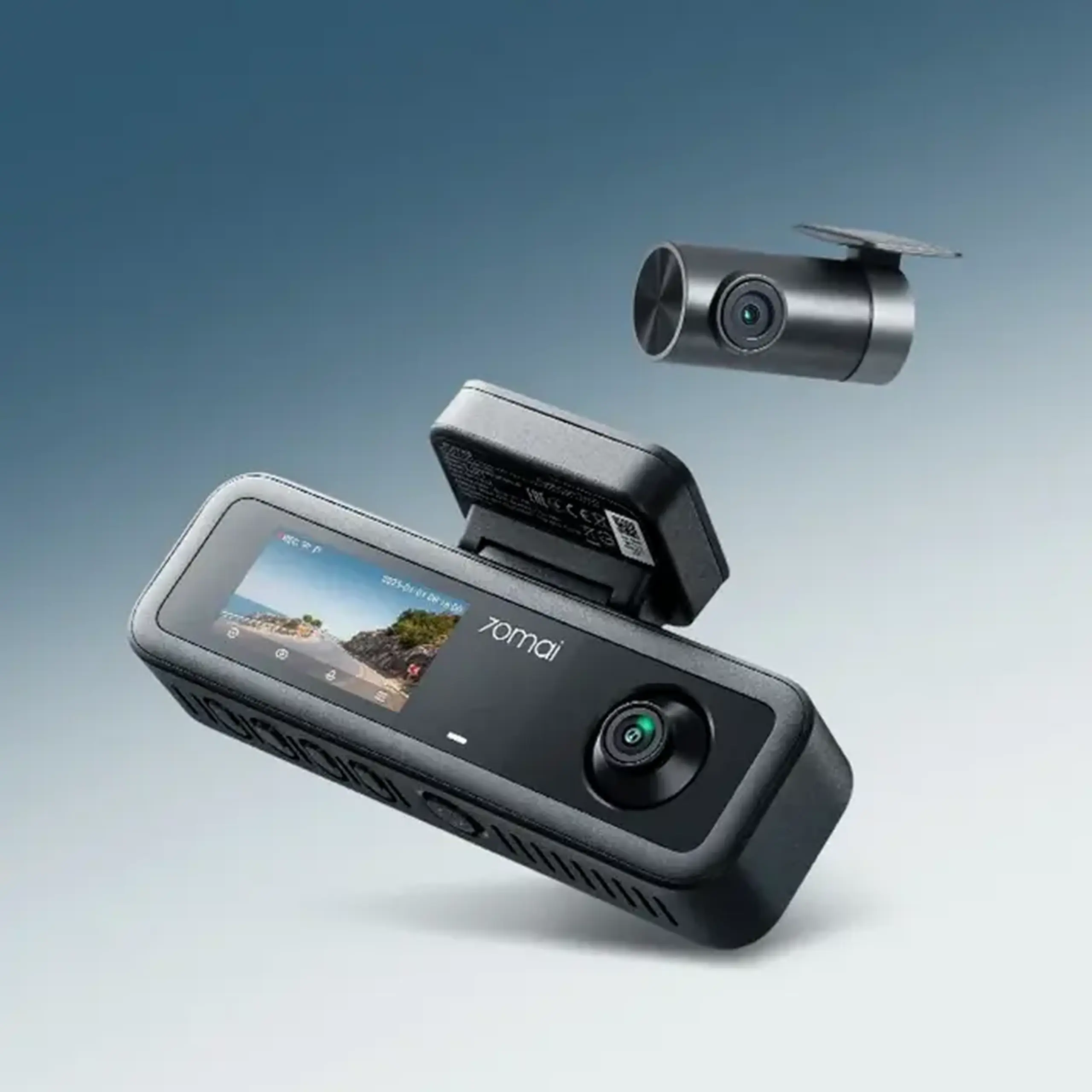 Set Dash Cam față și spate 70mai T400-1 + Rear Cam RC21, Negru